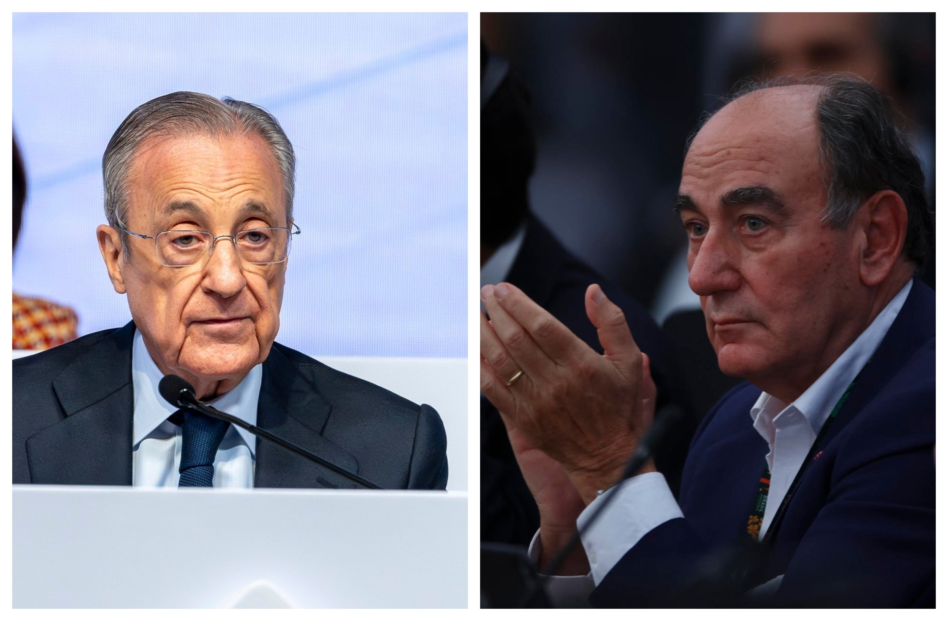 Galán le mueve la silla a Florentino... en el Real Madrid / Foto: elaboración propia