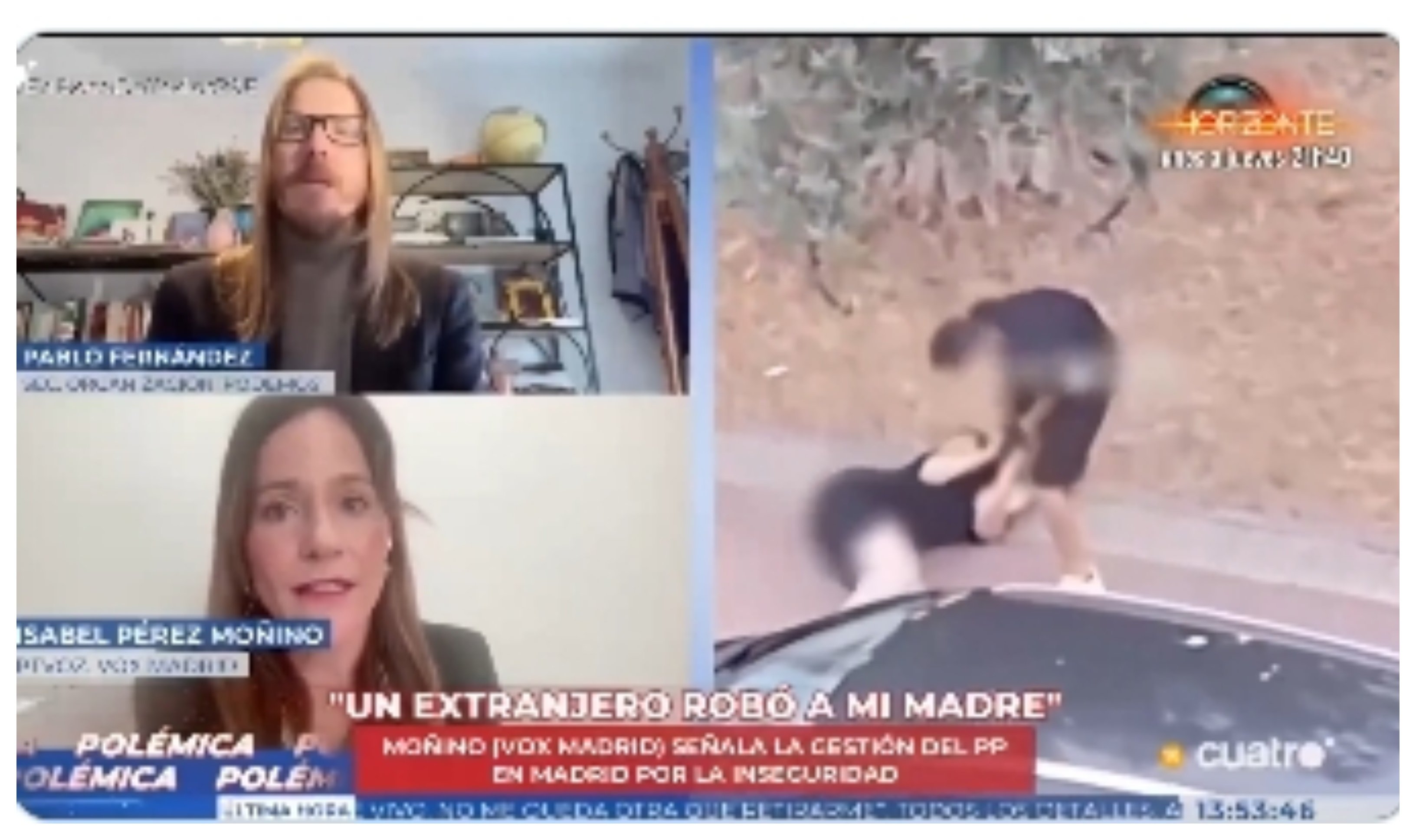 "Quiero que me acompañes un día a los calabozos de Plaza Castilla y preguntemos a los agentes que patrullan las calles": Isabel Pérez (Vox) a Pablo Fernández (Podemos) "Quiero que me acompañes un día a los calabozos de Plaza Castilla y preguntemos a los agentes que patrullan las calles": Isabel Pérez (Vox) a Pablo Fernández (Podemos)