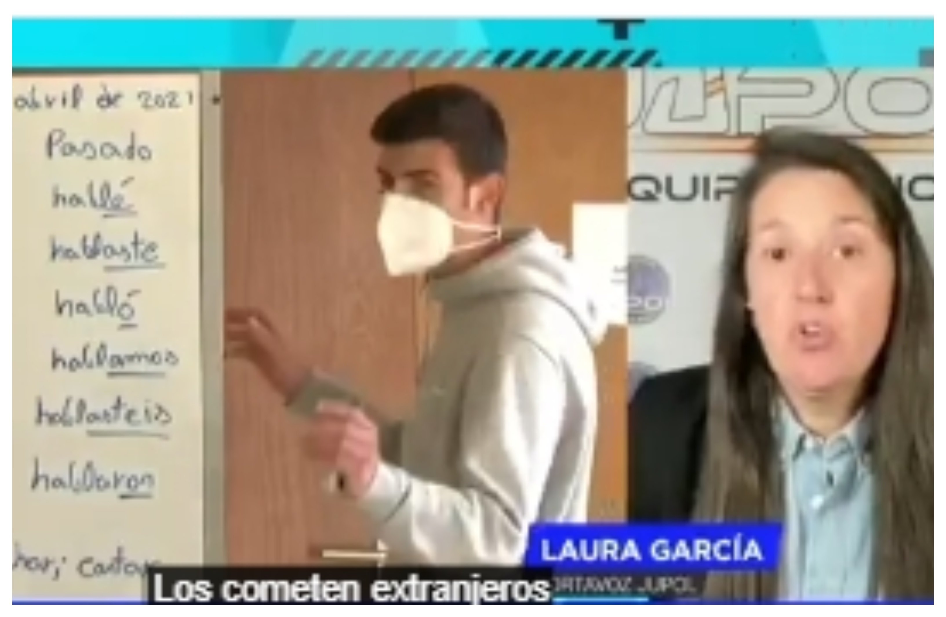 Laura García, portavoz del sindicato policial Jupol, quien ha destacado que el 40% de esos delitos contra la libertad sexual los cometen extranjeros, un grupo que, por otra parte, representa tan sólo el 13% de la población