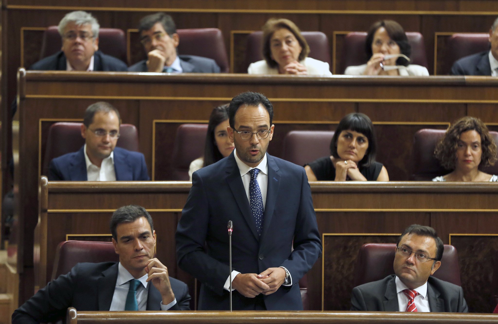 Antonio Hernando ha declarado, en calidad de testigo, ante el juez Zamarriego / Foto: Pablo Moreno