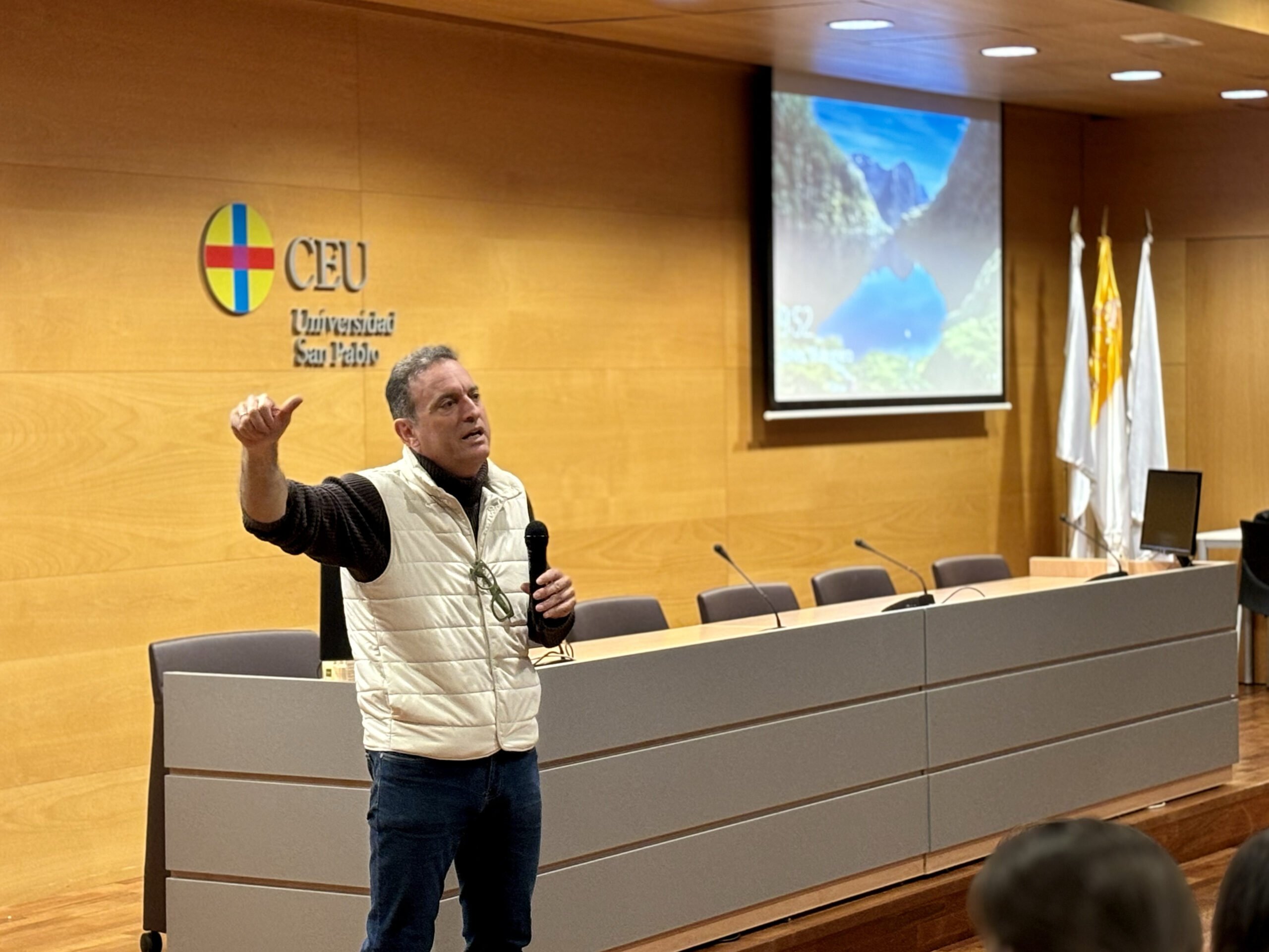 El presidente de Dignidad y Justicia, Daniel Portero