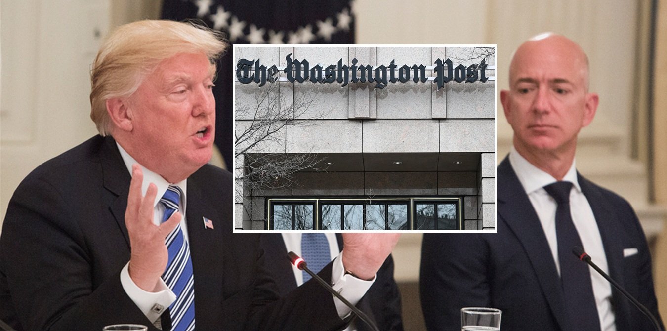 Trump y Bezos, ahora amigos... y la última muestra se puede ver en los recortes en The Washington Post