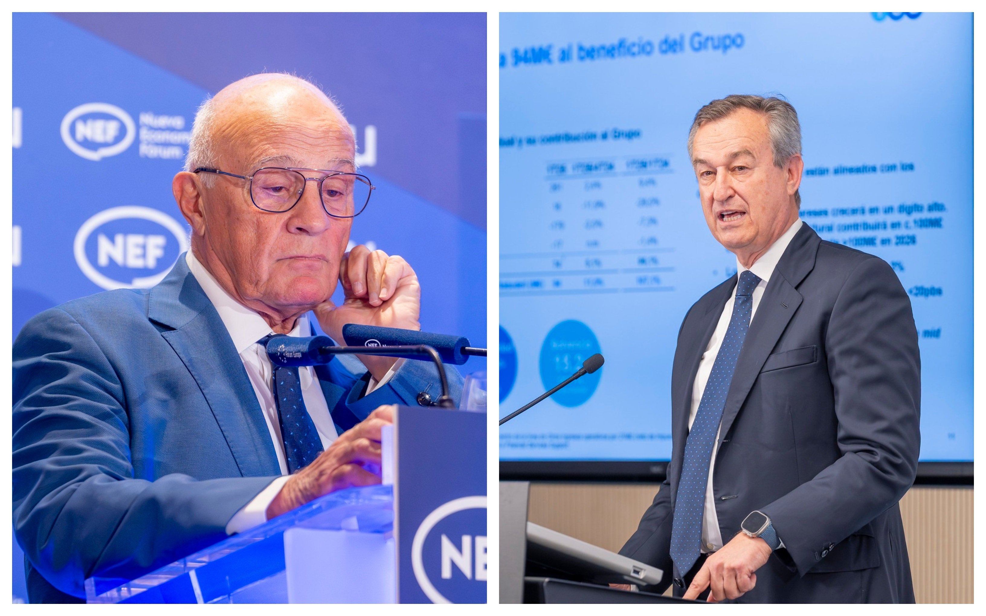 González-Bueno (derecha de la imagen) se marcha del Sabadell. Ahora Oliu buscará al Santander / Foto: Pablo Moreno