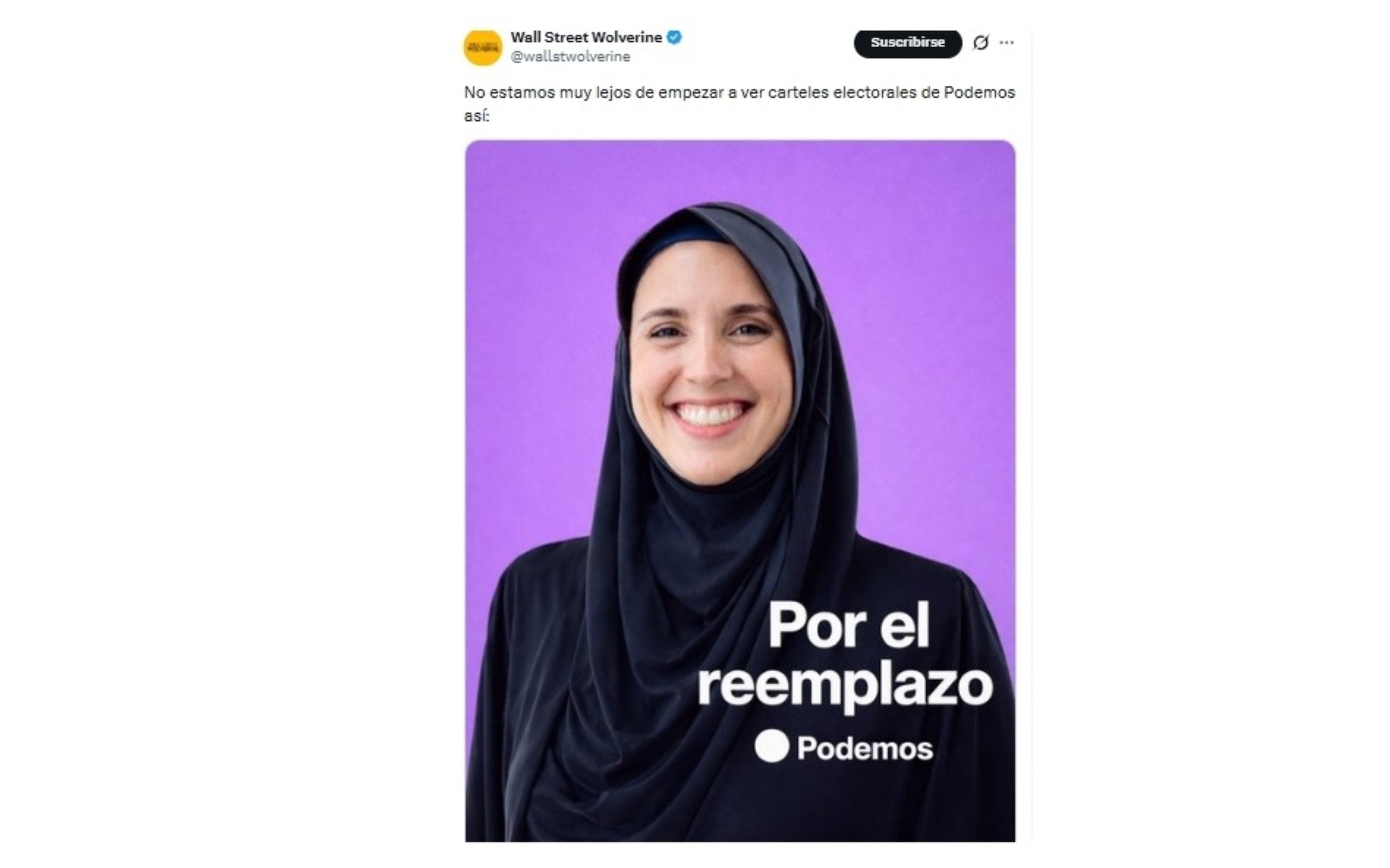 El nuevo cartel electoral de Podemos