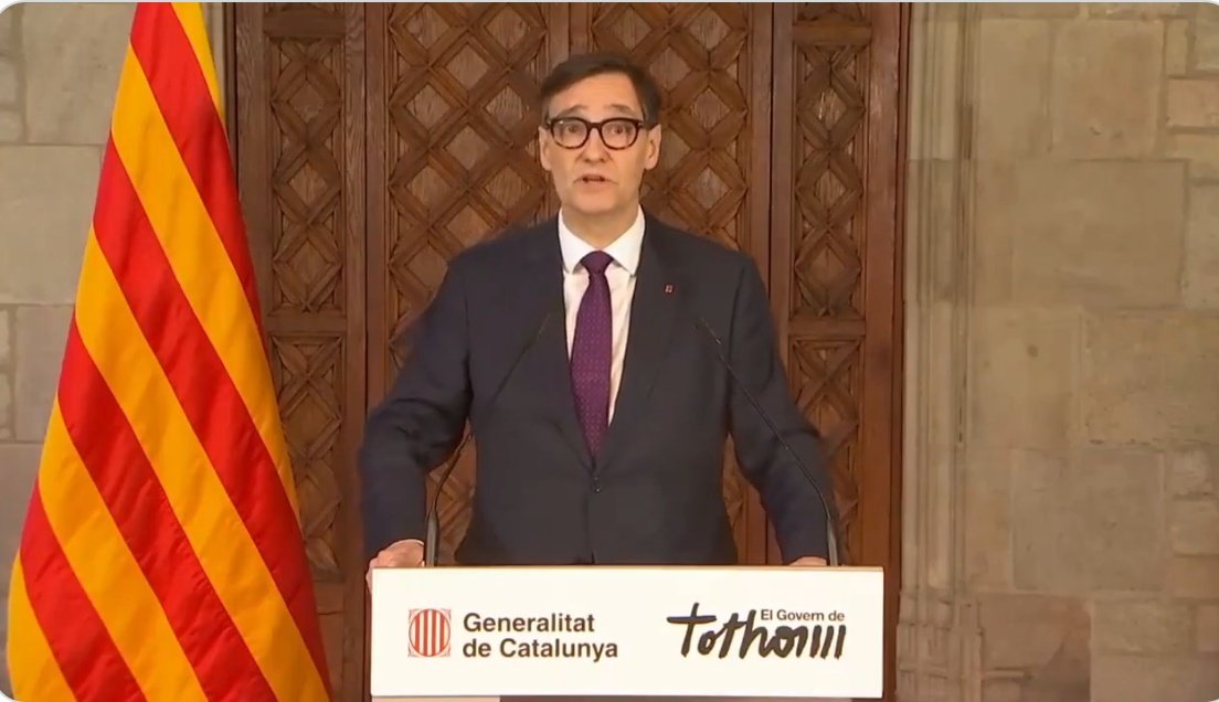 Tras padecer una grave enfermedad, el presidente de la generalidad de Cataluña, Salvador Illa (PSOE-PSC) ha reaparecido en público