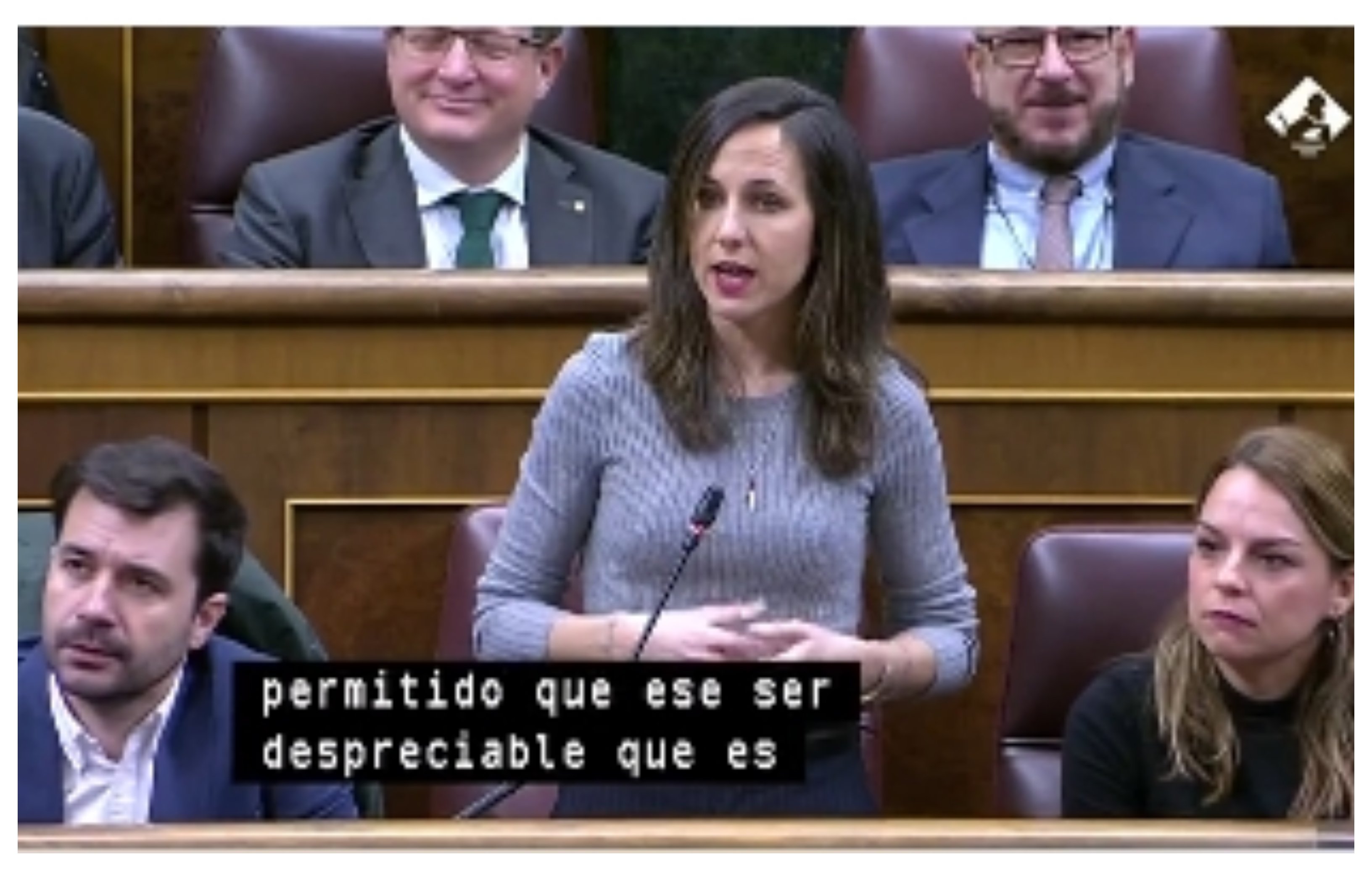 "Han permitido que ese ser despreciable que es Juan Roig convierta la alimentación en un monopolio", dice la podemita Ione Belarra, en el Congreso