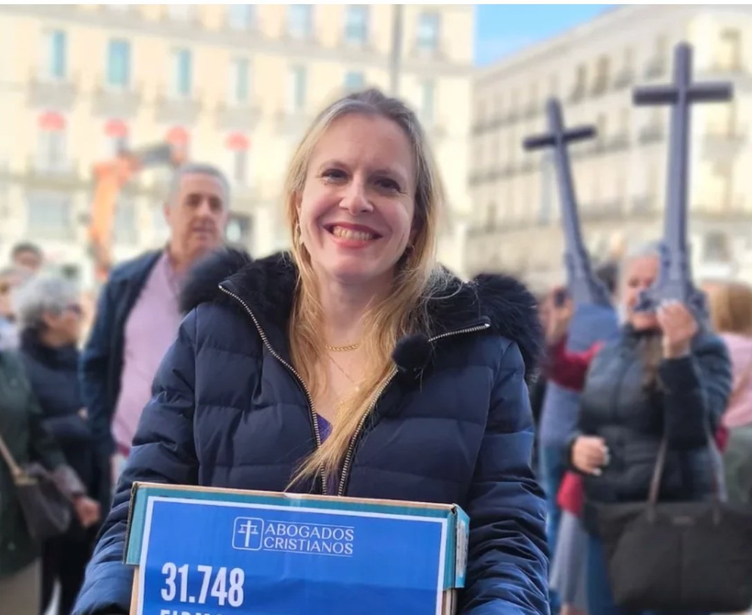 La presidenta de Abogados Cristianos, Polonia Castellanos