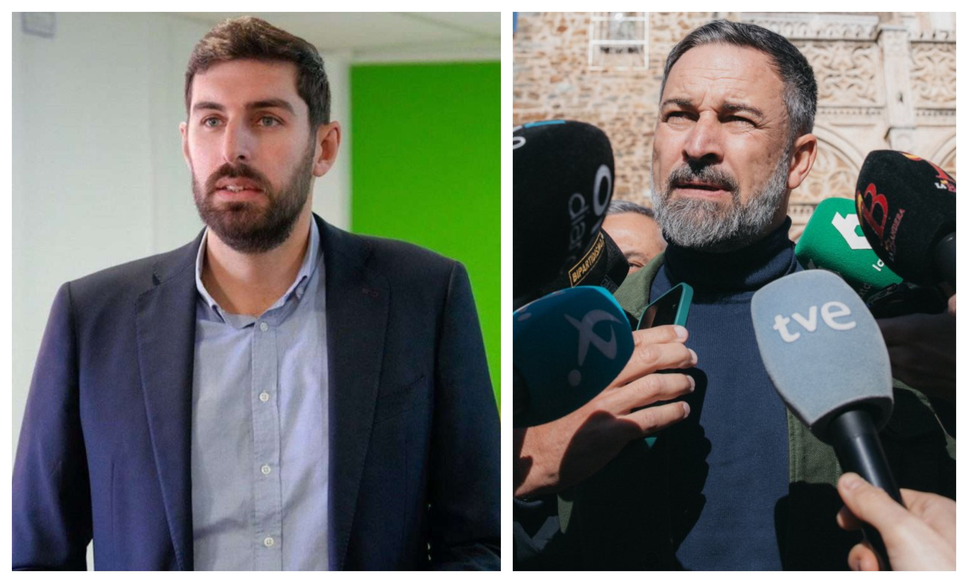 Abascal se vuelve soberbio: fulmina a José Ángel Antelo, el líder de Vox en Murcia, justo cuando las encuestas le regalan el futuro / Foto: elaboración propia