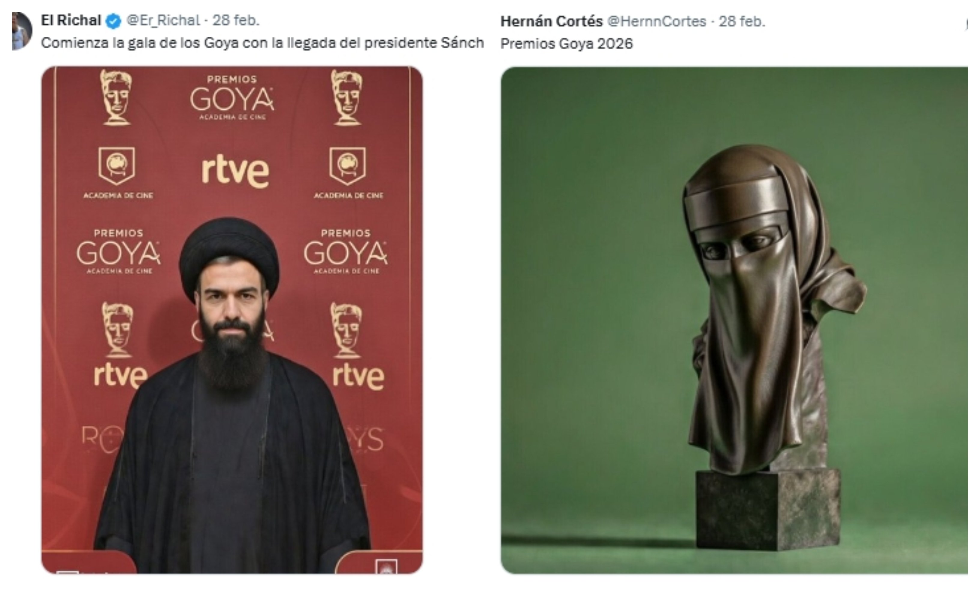 Los Goya de Sánchez: contra la violencia en el mundo