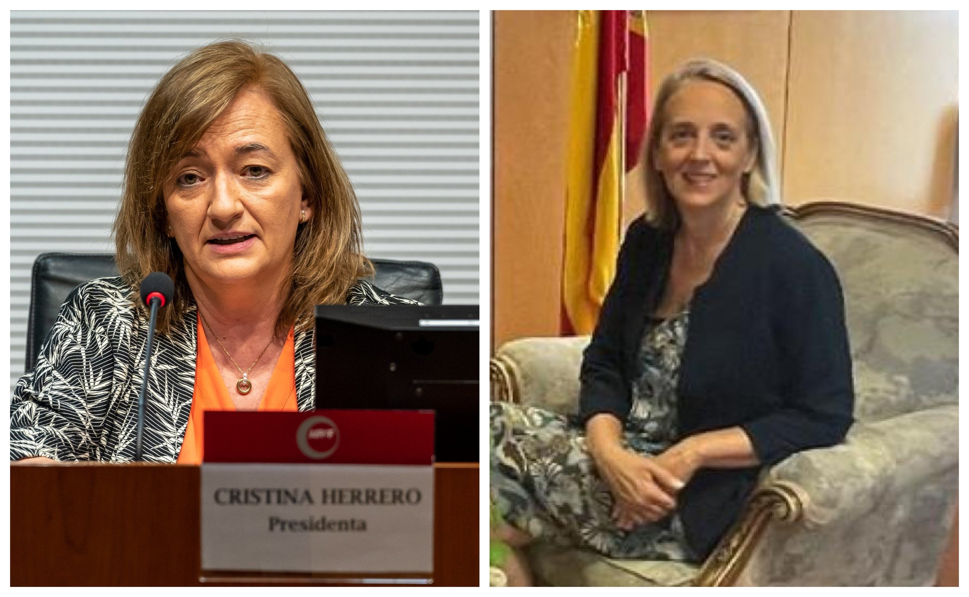 Marisu Montero quiere sustituir a la competente, y crítica, Cristina Garrido, por la sumisa Inés Olóndriz (derecha de la image), la que pergeñó la financiación especial para Cataluña