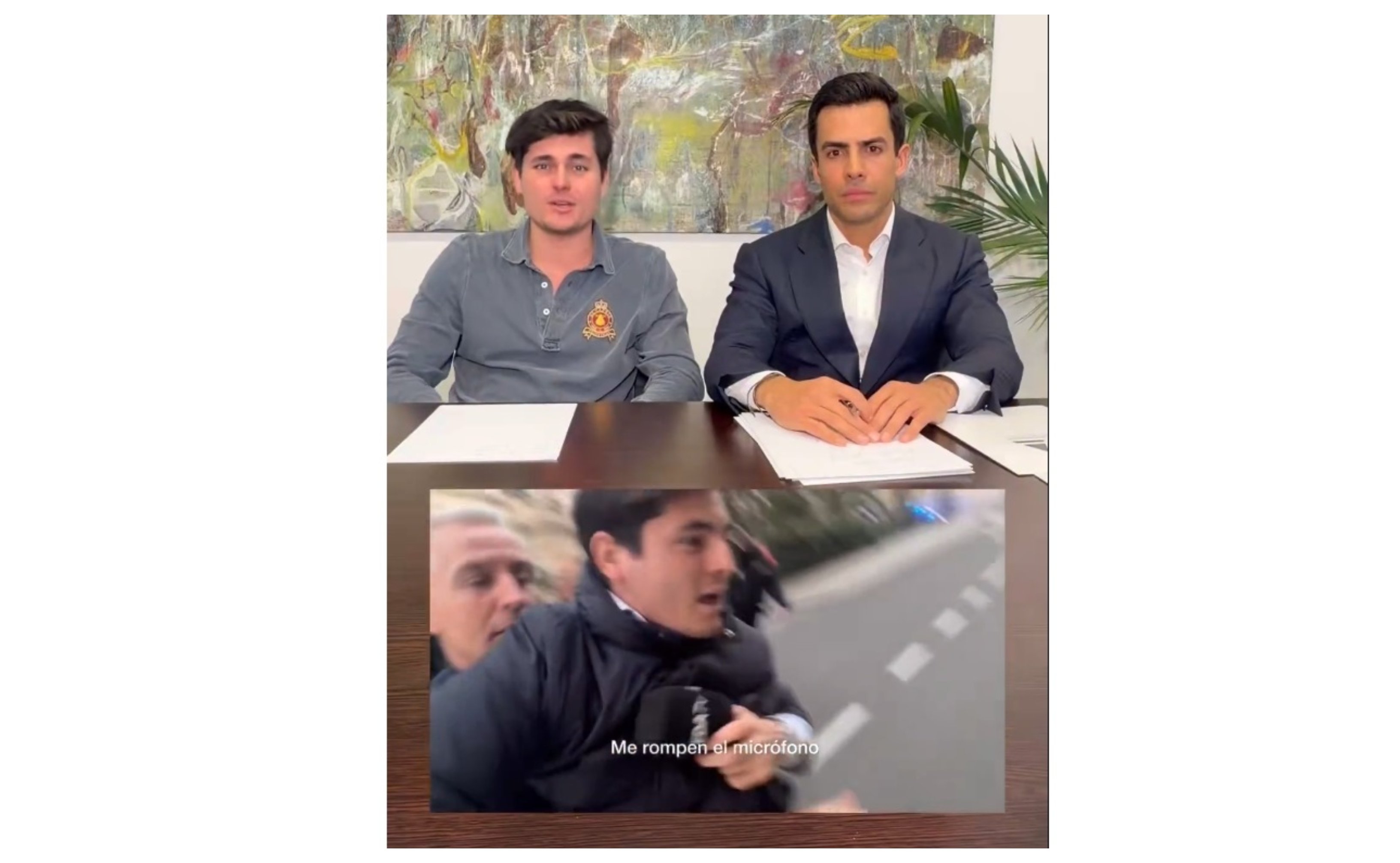 "Soy yo el que sale mal parado, quien recibe los golpes". "No me dejan ni trabajar, simplemente porque soy crítico con el Gobierno". "Me apena esta denuncia (la de Santaolalla), porque creo que desprecia a todas las mujeres que han denunciado acoso real"