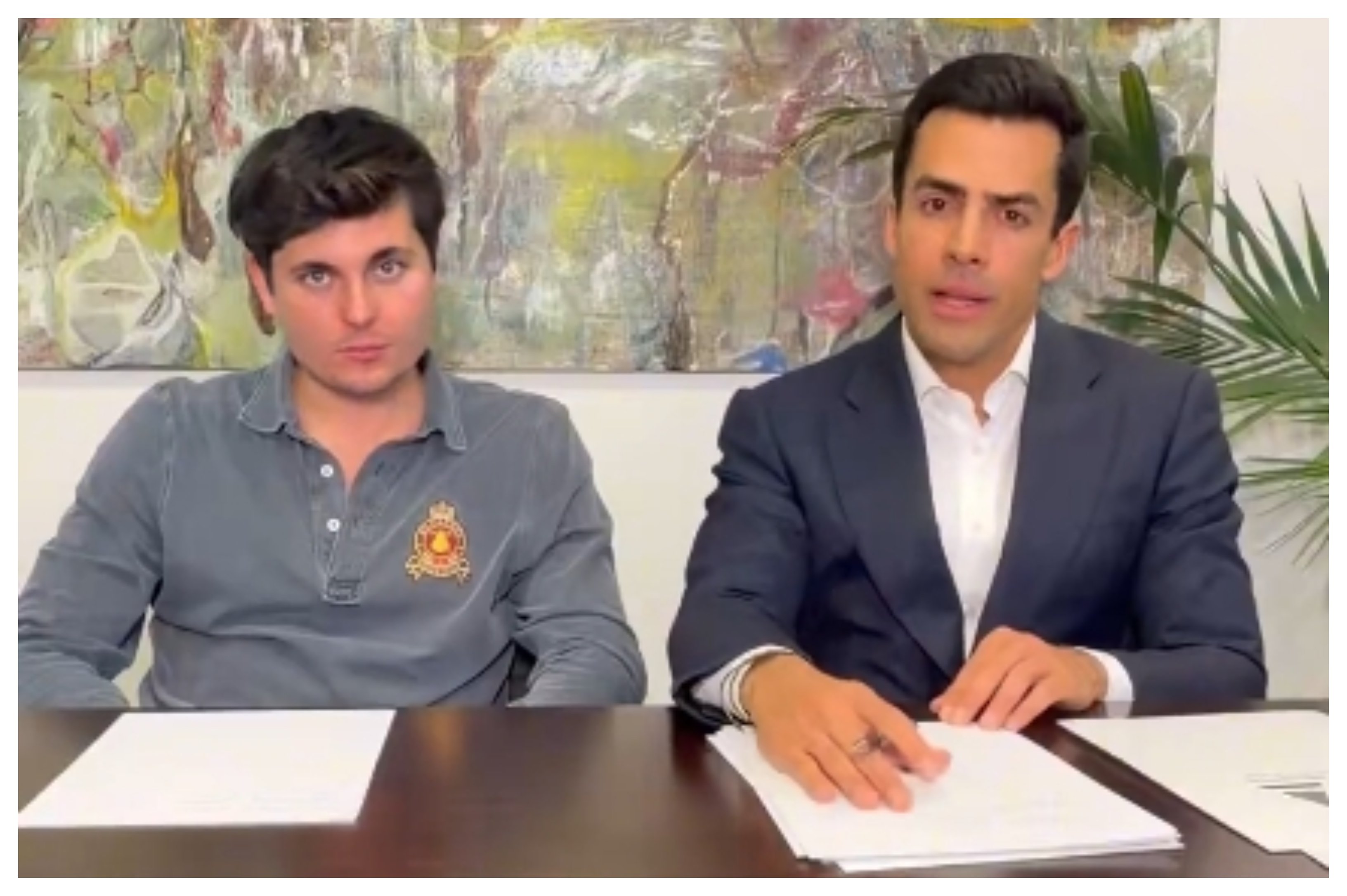 Vito Quiles junto su abogado, Juan Ospina