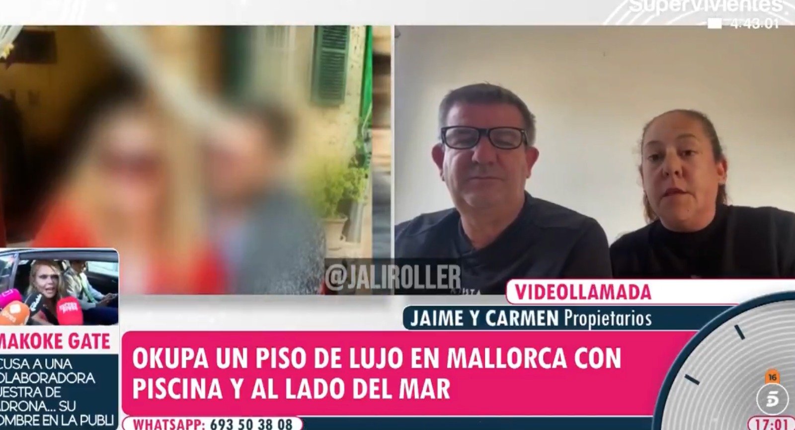  'El programa de Ana Rosa' ha contactado con la okupa, que defiende que su situación se ajusta a la normativa vigente