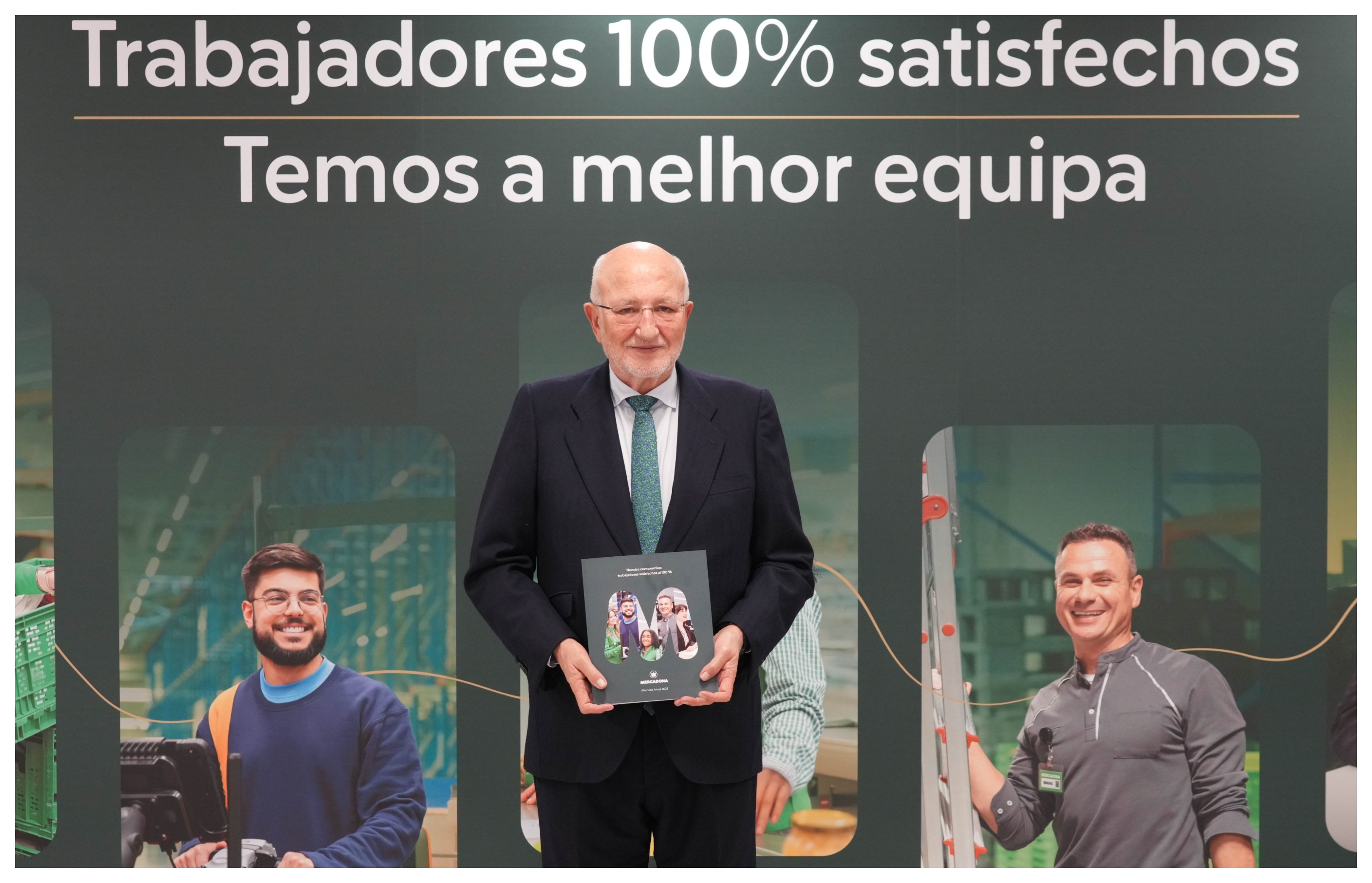 Juan Roig en el Centro de Coinnovación en Polígono Fuente del Jarro en Paterna, Valencia