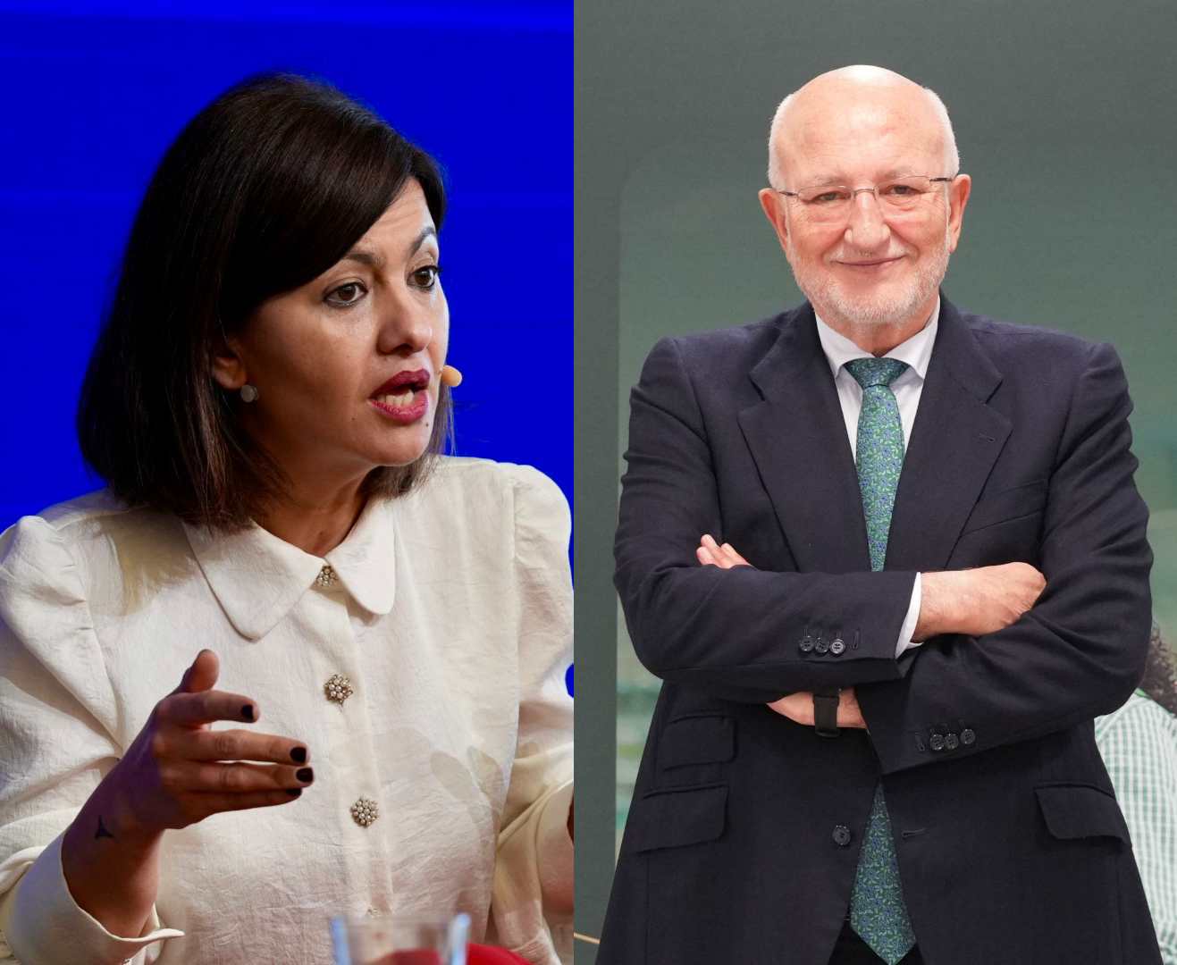 La ministra de Juventud e Infancia, Sira Rego, y el empresario y presidente de Mercadona, Juan Roig