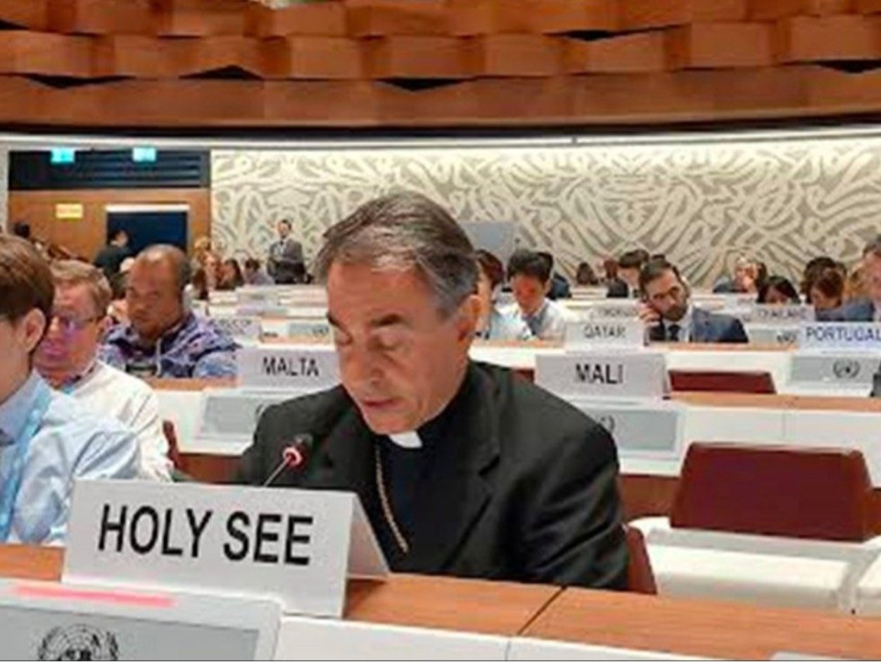 El arzobispo Ettore Balestrero, Observador Permanente de la Santa Sede ante las Naciones Unidas