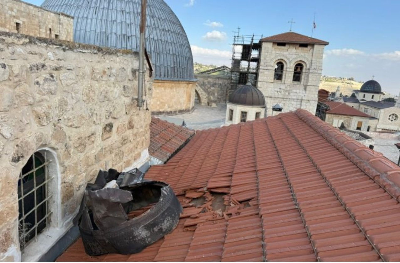 Restos del misil iraní cayeron cerca de la Basílica del Santo Sepulcro