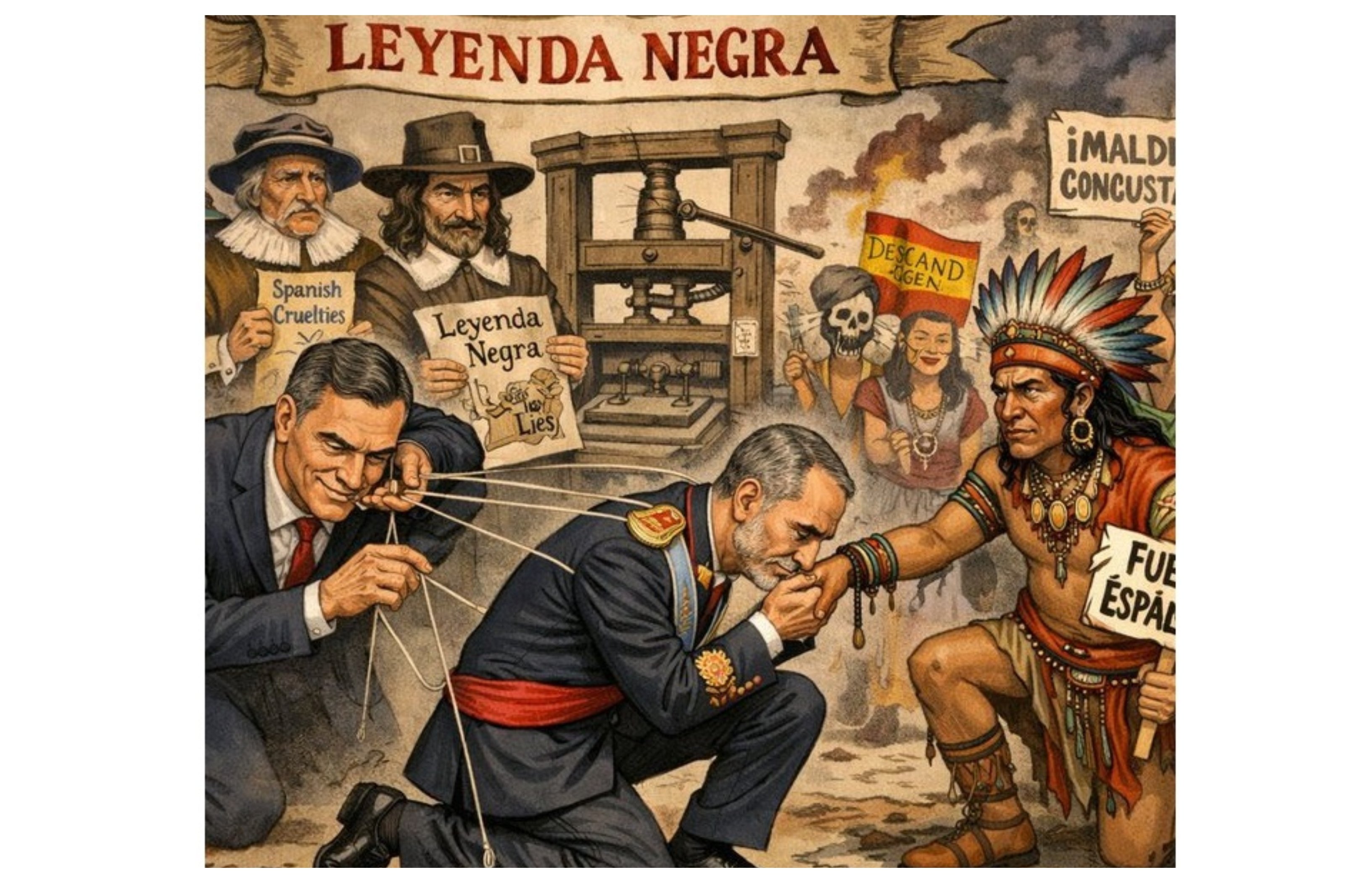 El Rey Felipe VI entra en la Leyenda Negra antiespañola