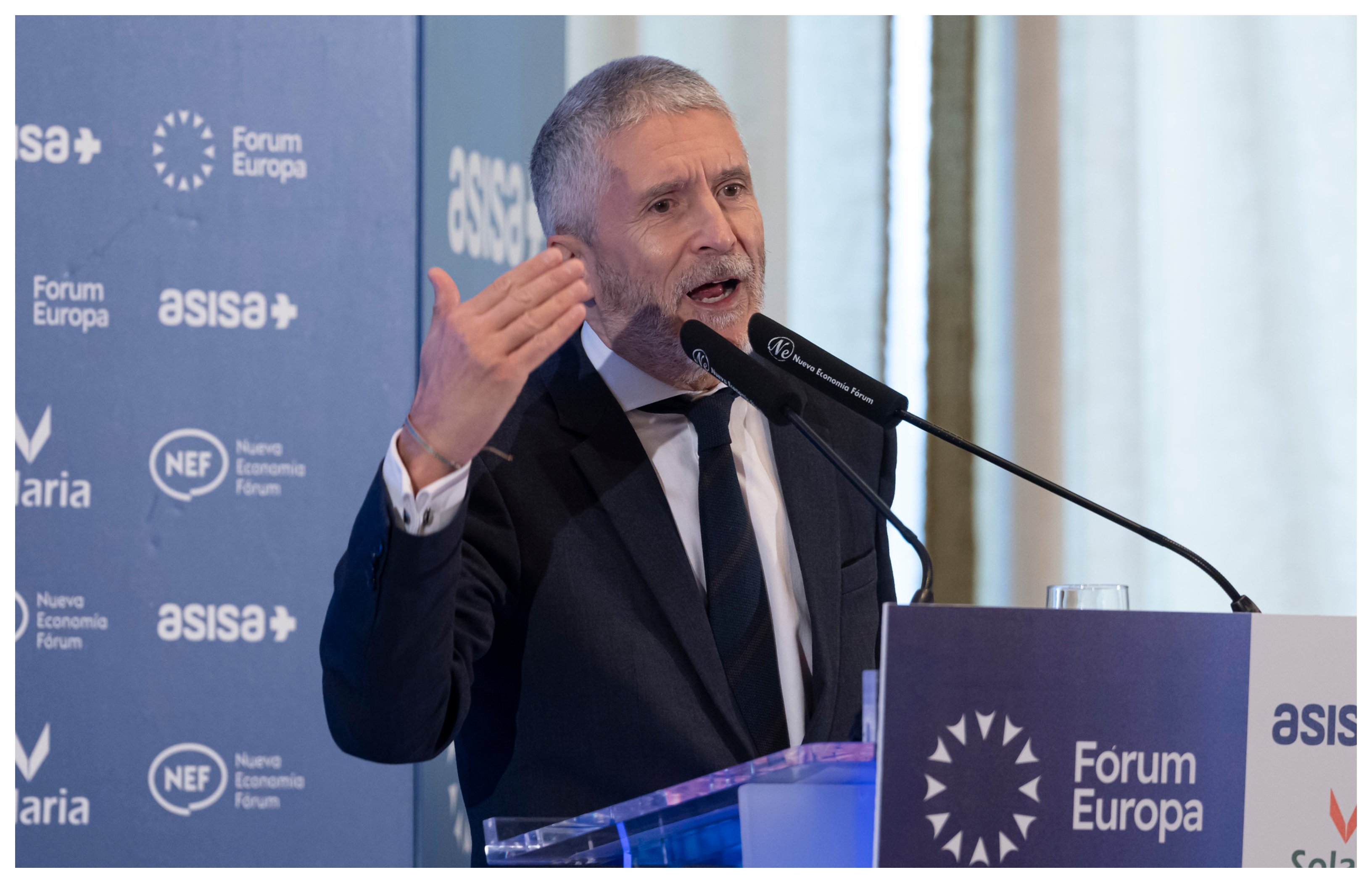 Cinismo Marlaska. El ministro insiste en que el incremento de denuncias por delitos sexuales desde 2018 -entre ellos un 286,7% en violaciones- evidencia una mayor confianza de las víctimas en el sistema / Foto: Marlaska