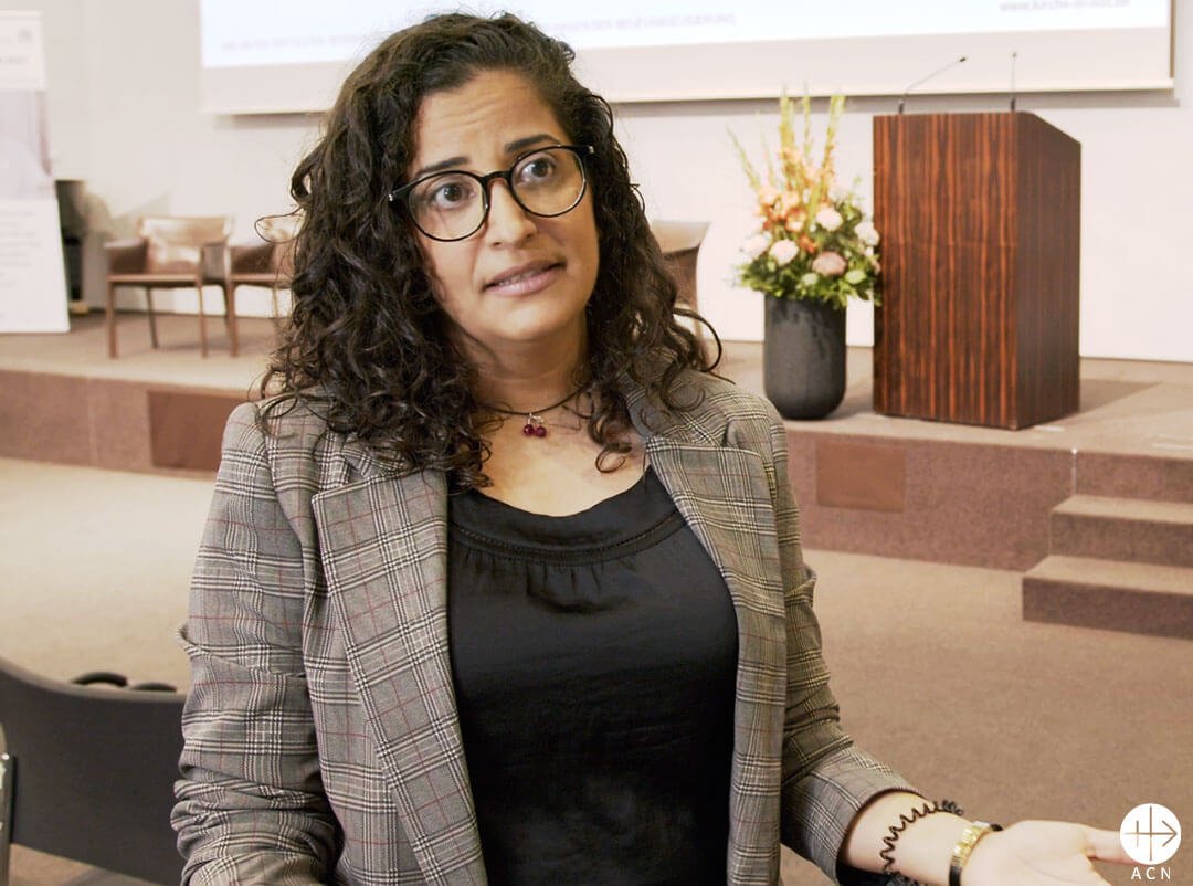 Mariella Boutros, coordinadora de proyectos en el Líbano de la fundación católica Ayuda a la Iglesia Necesitada (ACN) / Foto: ACN