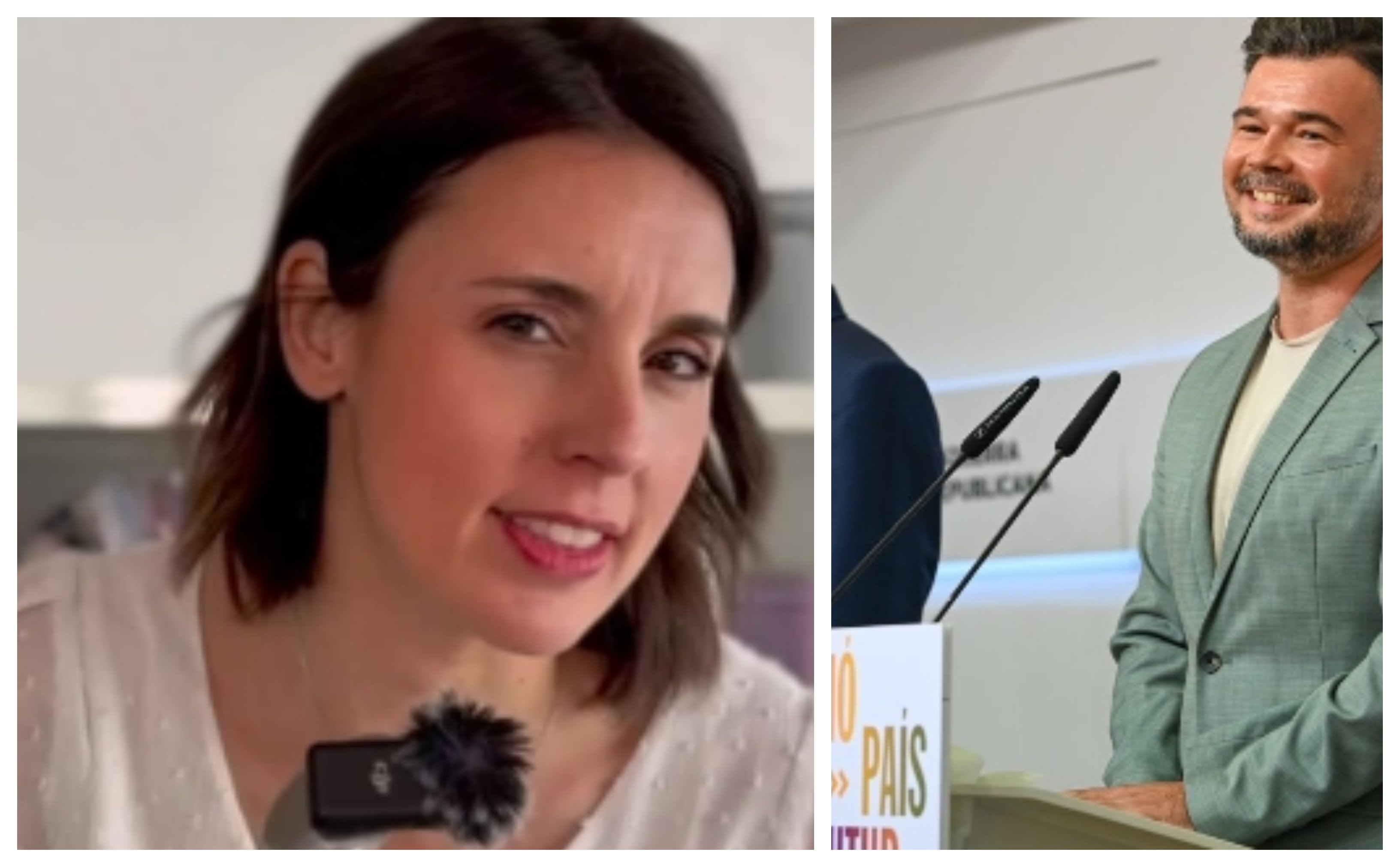 Montero y Rufián se casan