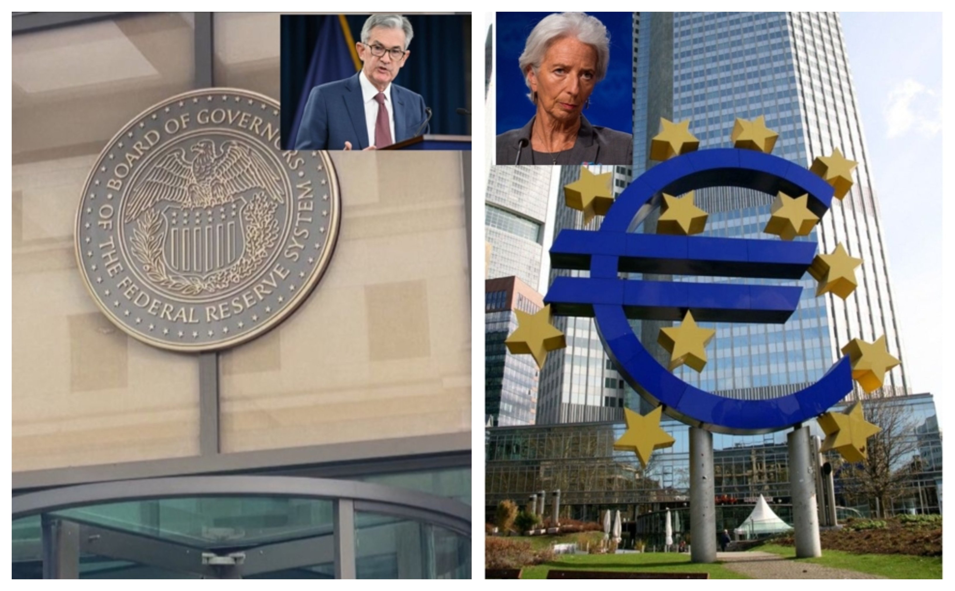 La Reserva Federal mantiene los tipos en Estados Unidos (3,5%) y el BCE (2%) en Europa