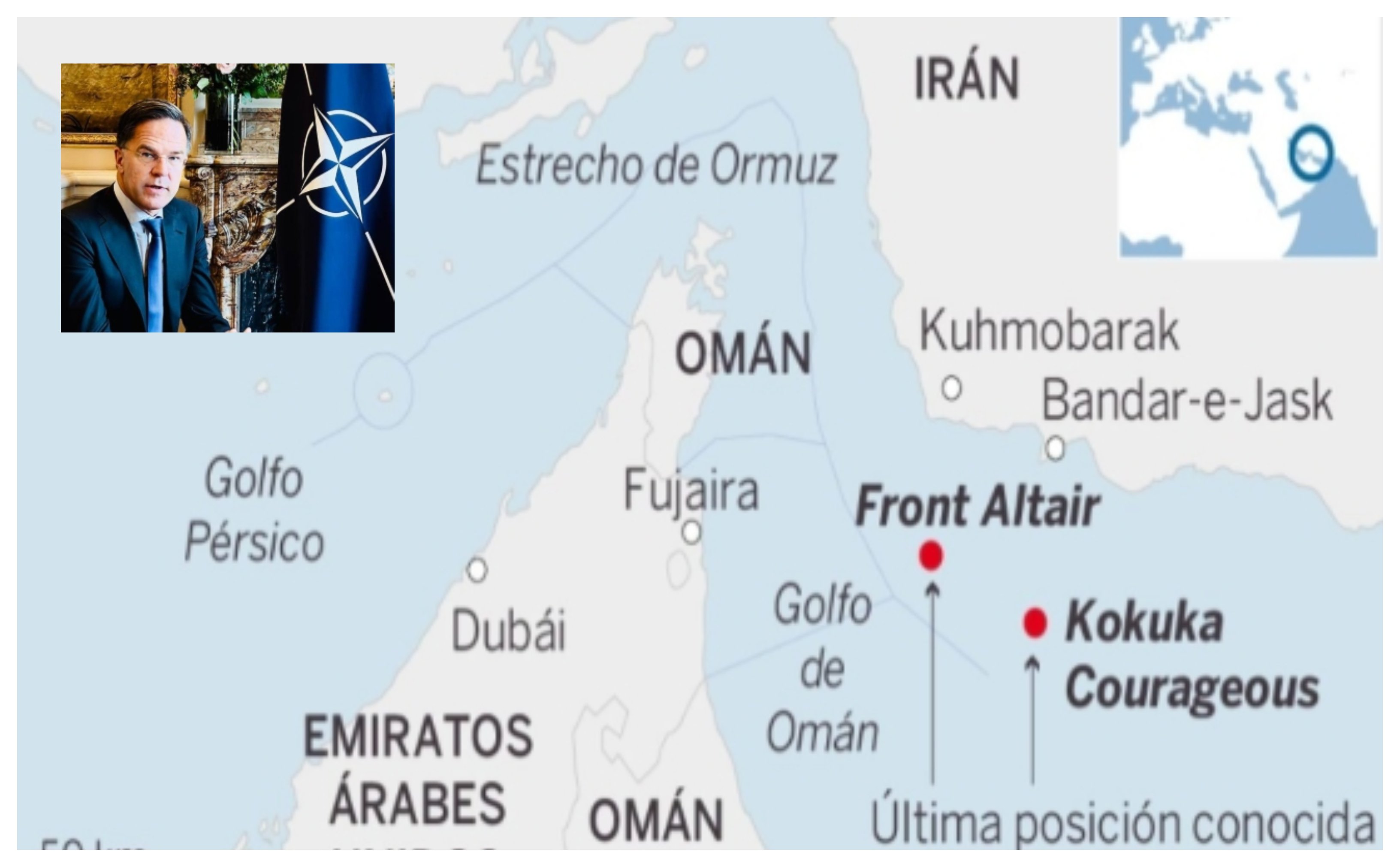 Fue ayer, en domingo, cuando el secretario general de la OTAN, Mark Rutte rompió Europa -no sé si lleva rota algún tiempo- al apoyar de forma inequívoca el ataque de Estados Unidos a Irán