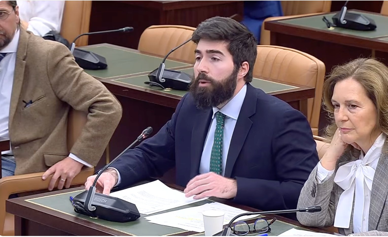 El diputado de Vox, Manuel Mariscal Zabala