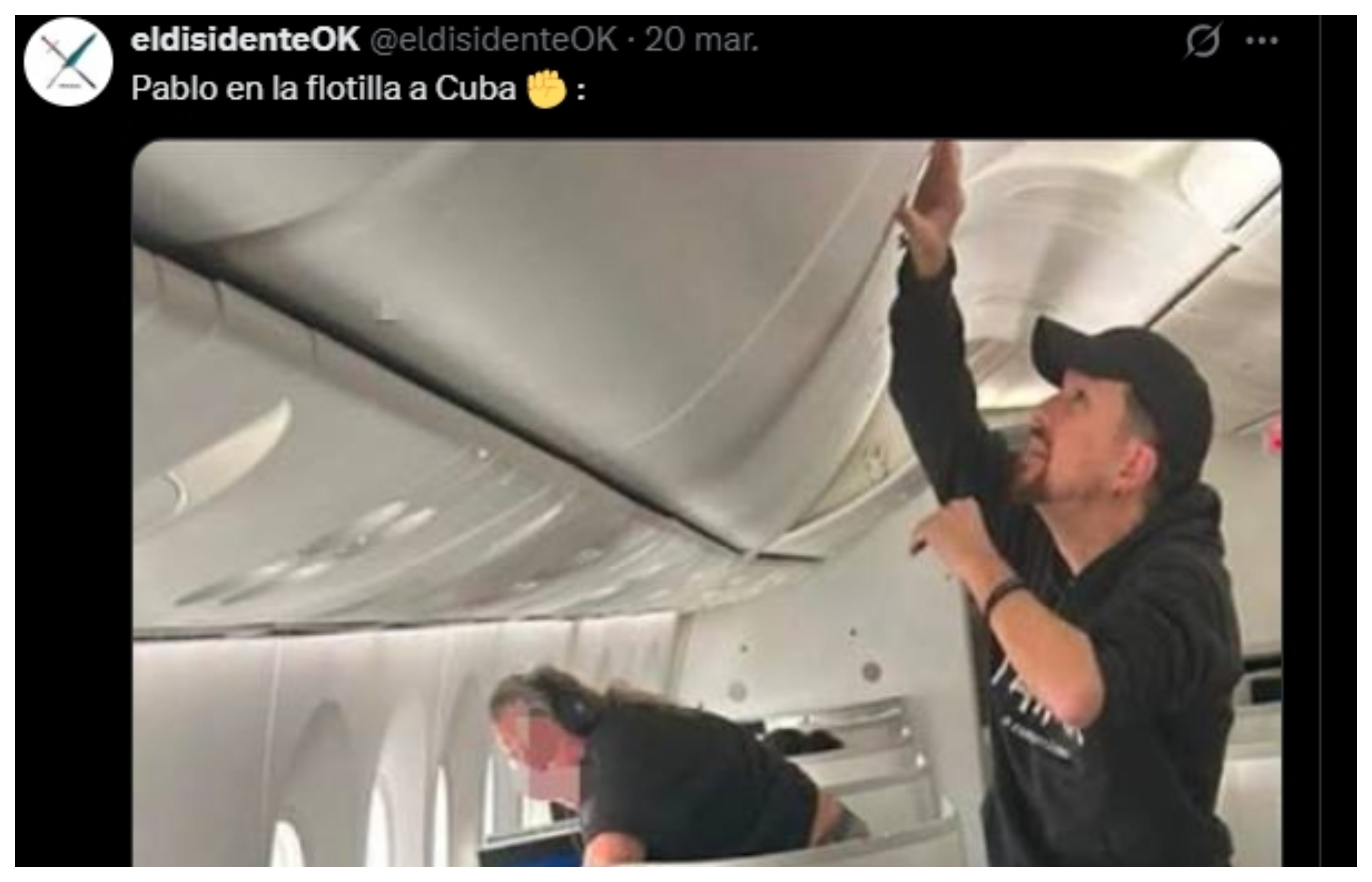 Visitar a los cubanos, ¿en barco? no, en avión