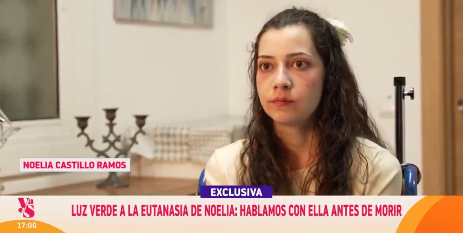 Noelia ha concedido una entrevista a 'Y ahora Sonsoles': "Me quedan cuatro días porque el 26 ya me hacen la eutanasia"