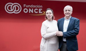 La secretaria general de Fundación ONCE y vicepresidenta ejecutiva de Inserta Empleo, Virginia Carcedo, y el presidente de Aldeas Infantiles SOS de España, Pedro Puig