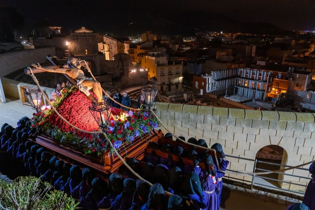 El vía crucis del Cristo del Socorro se recogerá de las calles del centro histórico de Cartagena