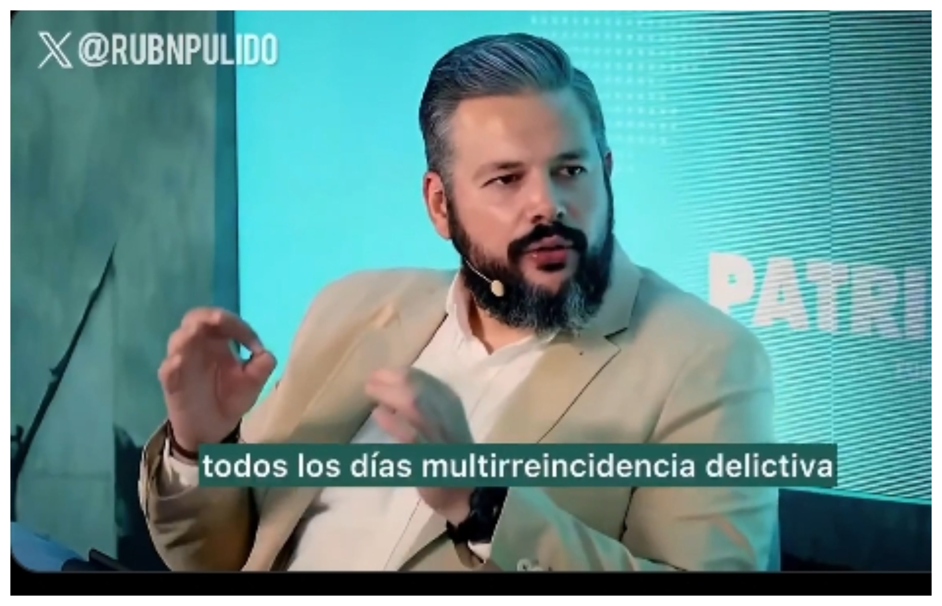 Rubén Pulido advierte: "Nuestro Código Penal no está adaptado a para la multirreincidencia delictiva de ciertos delincuentes importados"