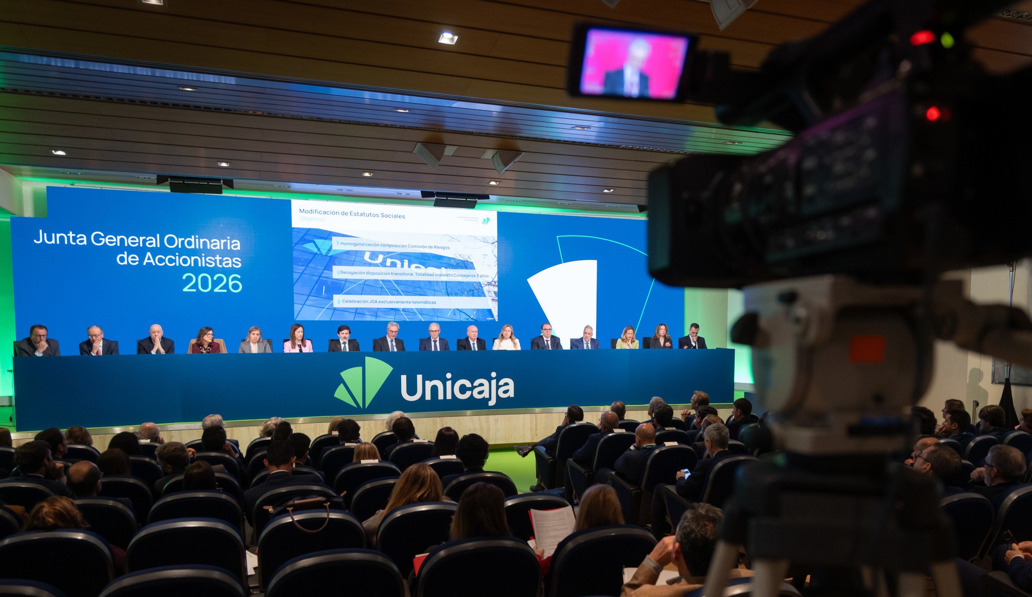 Unicaja celebró su Junta General de Accionistas 2026 en formato híbrido, esto es, de manera presencial y telemática