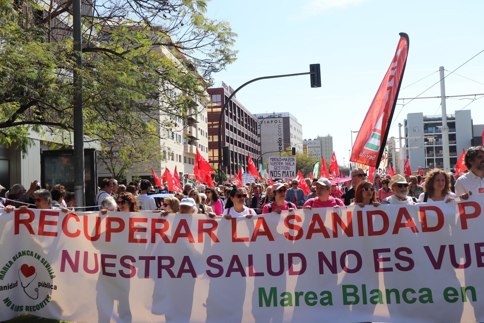 Marchas blancas por la sanidad pública y por salud electoral de la izquierda