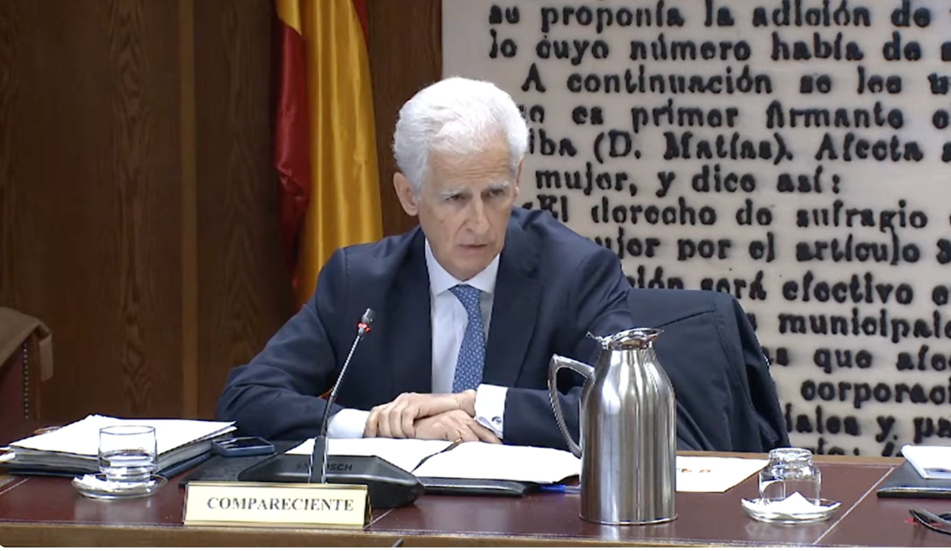 Bartolomé Lora, vicepresidente de la SEPI, en el Senado Bartolomé Lora, vicepresidente de la SEPI, en el Senado