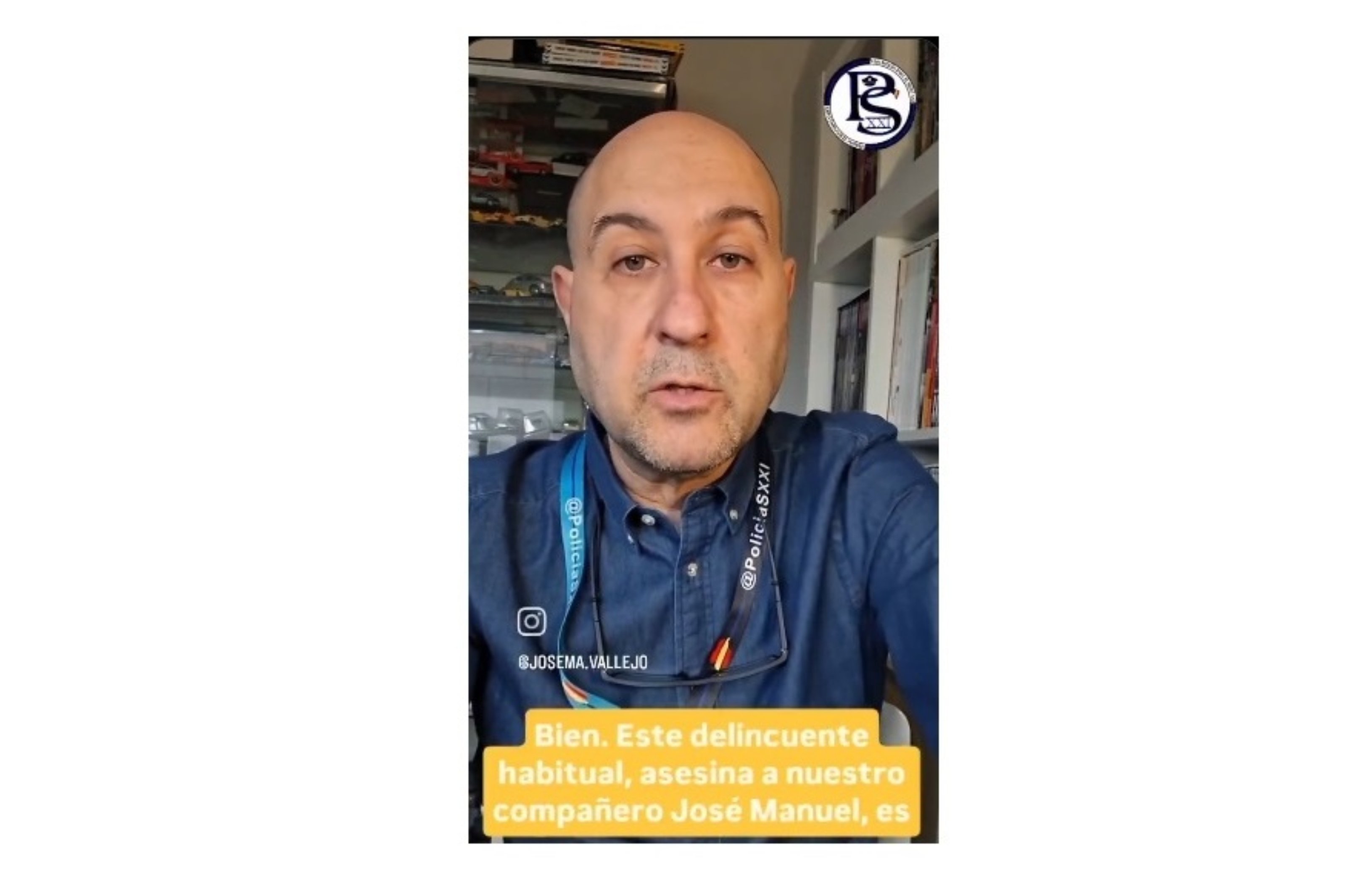 Josema Vallejo, vicepresidente de Policía S.XXI, explica el caso de la viuda de José Manuel Marcos