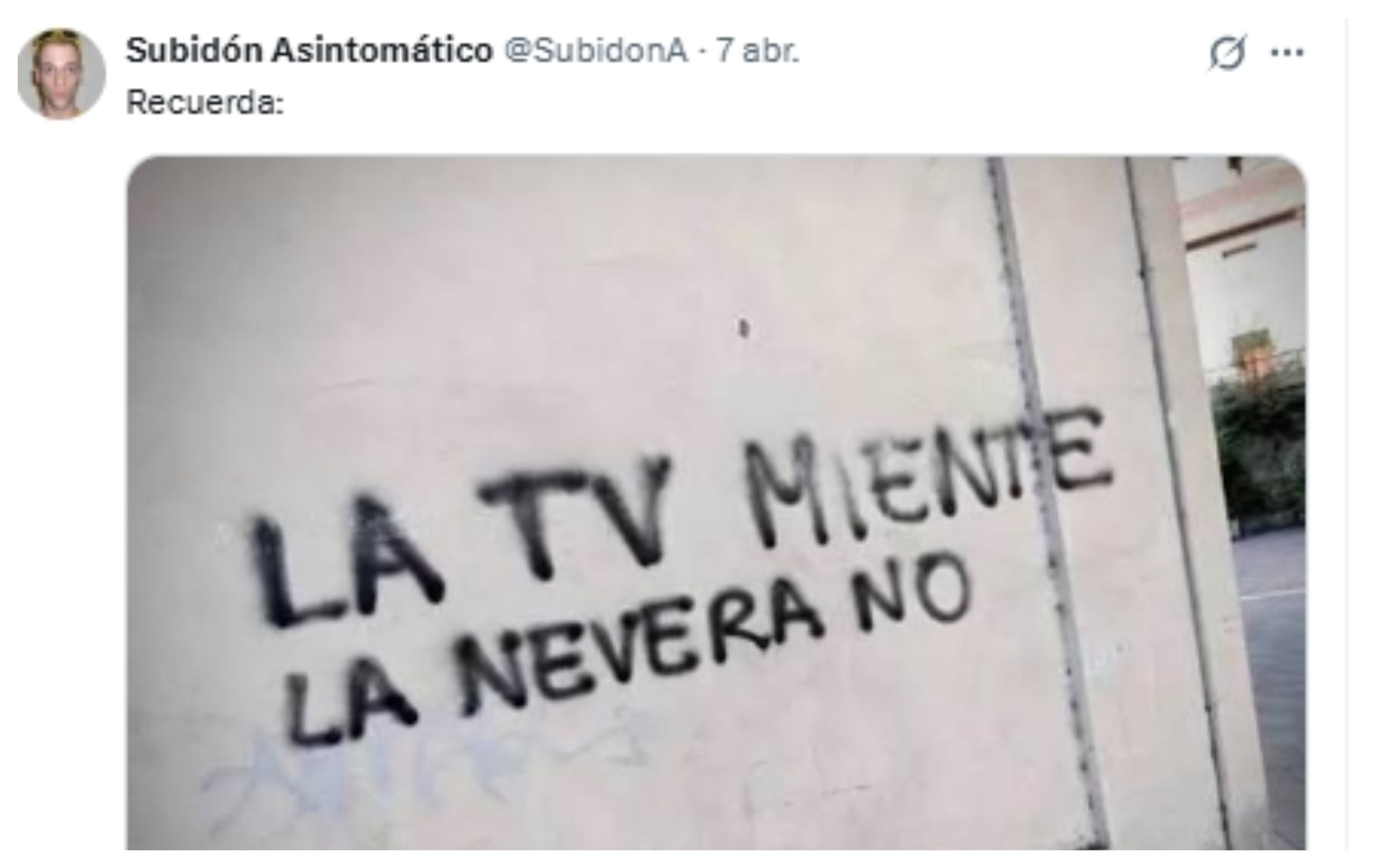 'TelePedro' te miente, tu nevera no