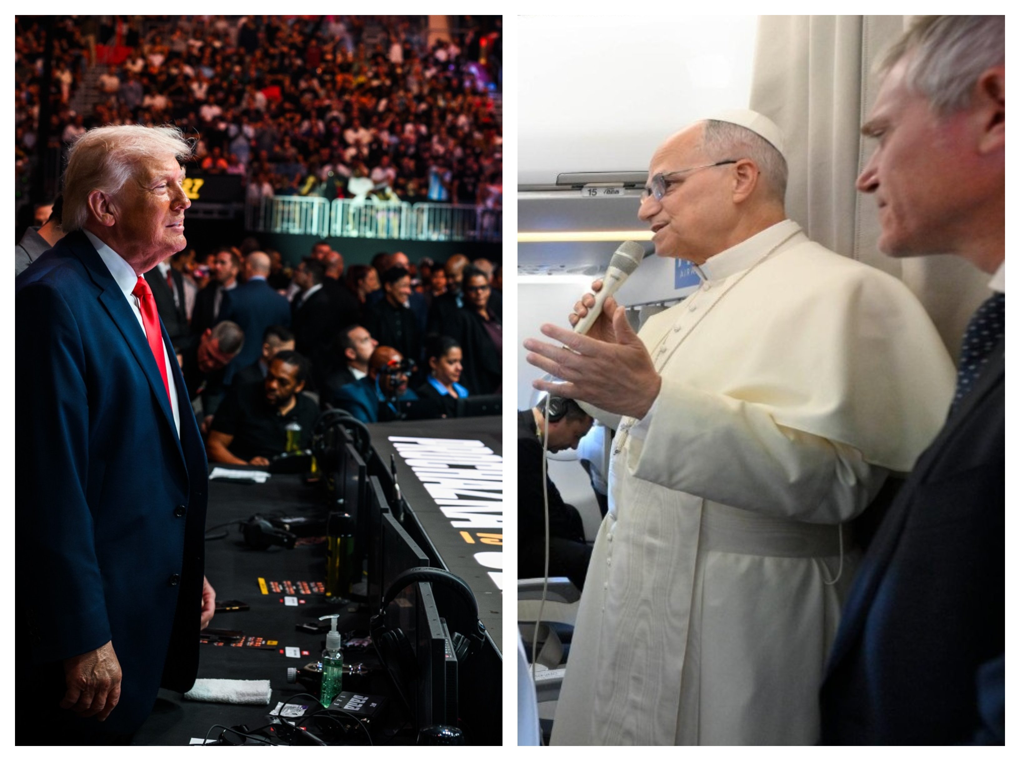 Trump, no seas idiota, disfrazándote de Jesucristo. Al mismo tiempo, sería de agradecer que el Vaticano se alejara del aquelarre de Barcelona. El "no a la guerra" resulta demasiado simple