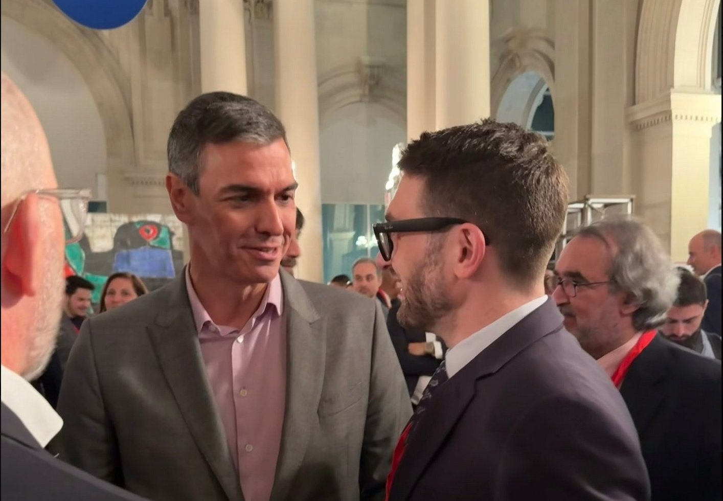 Pedro sánchez y su amigo Alex Soros