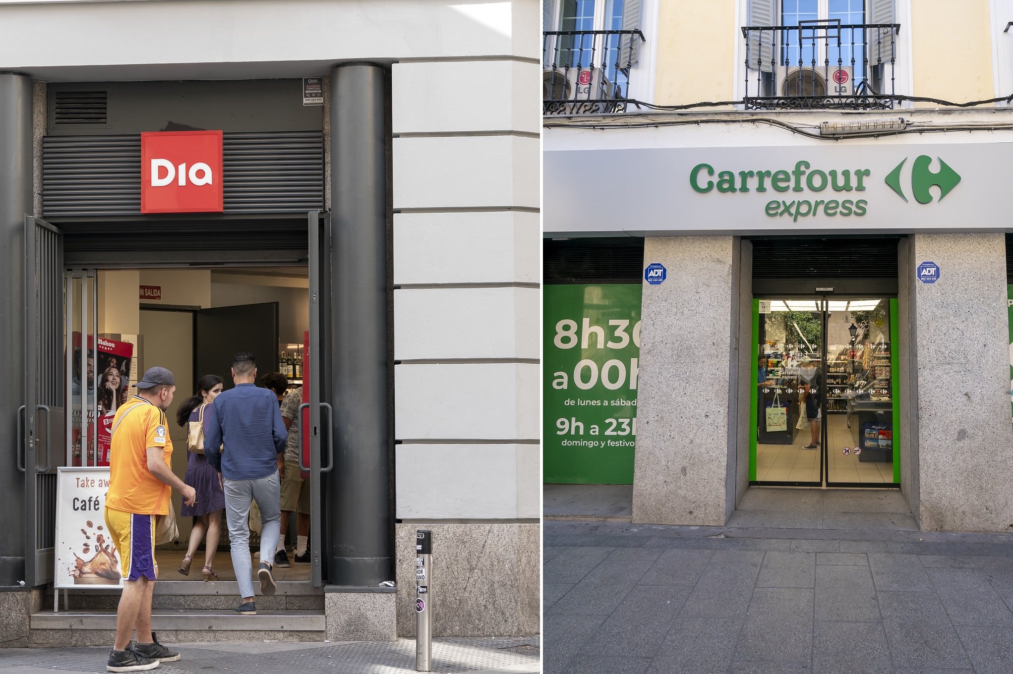 DIA y Carrefour han empezado muy bien el año: aumentando sus ventas un 11,1% y un 3,1%, respectivamente / Fotos: Pablo Moreno