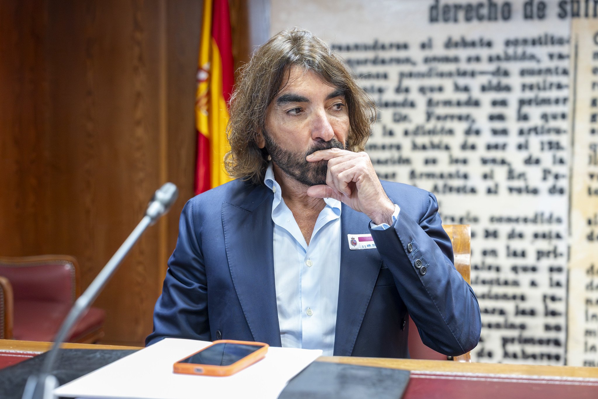 Javier Hidalgo guarda silencio en el Senado... dos días después de declarar como testigo en el Tribunal Supremo / Foto: Pablo Moreno