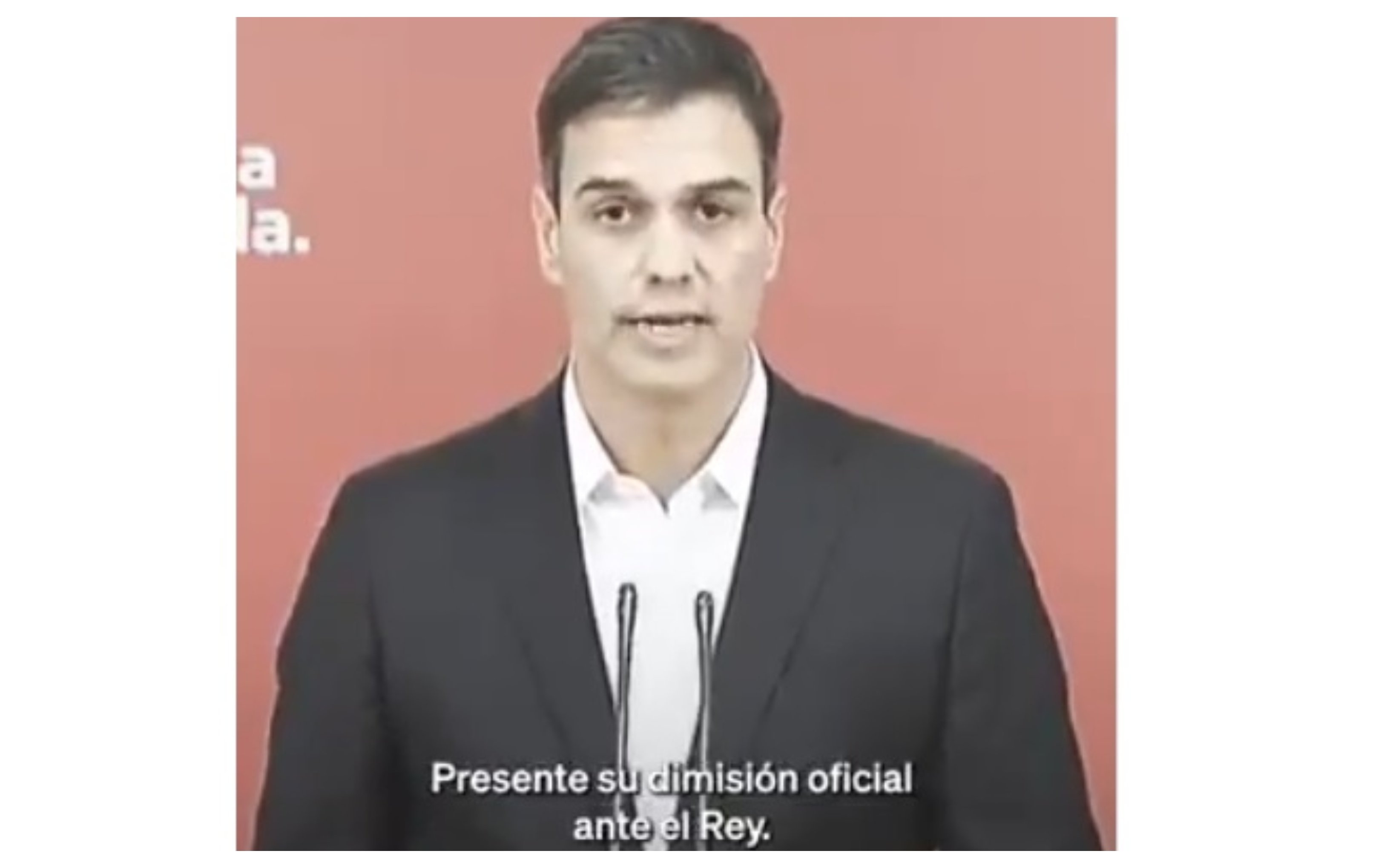 Mariano, dimite, dijo Pedro