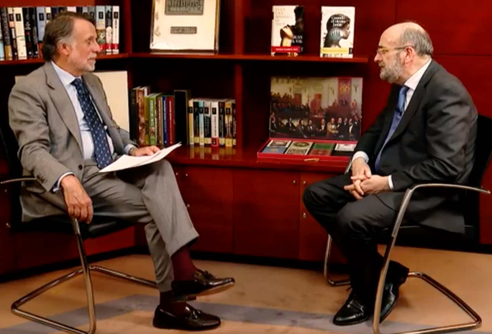 Un momento de la entrevista