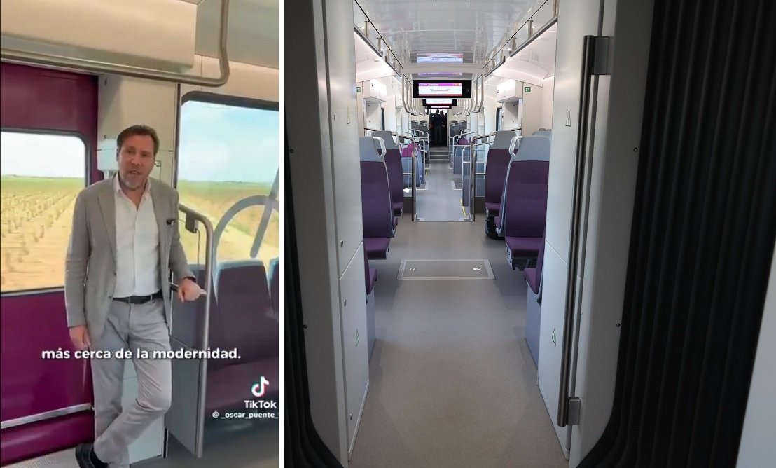 El ministro Puente sigue presumiendo de los nuevos trenes que llegarán... a Cercanías de Madrid