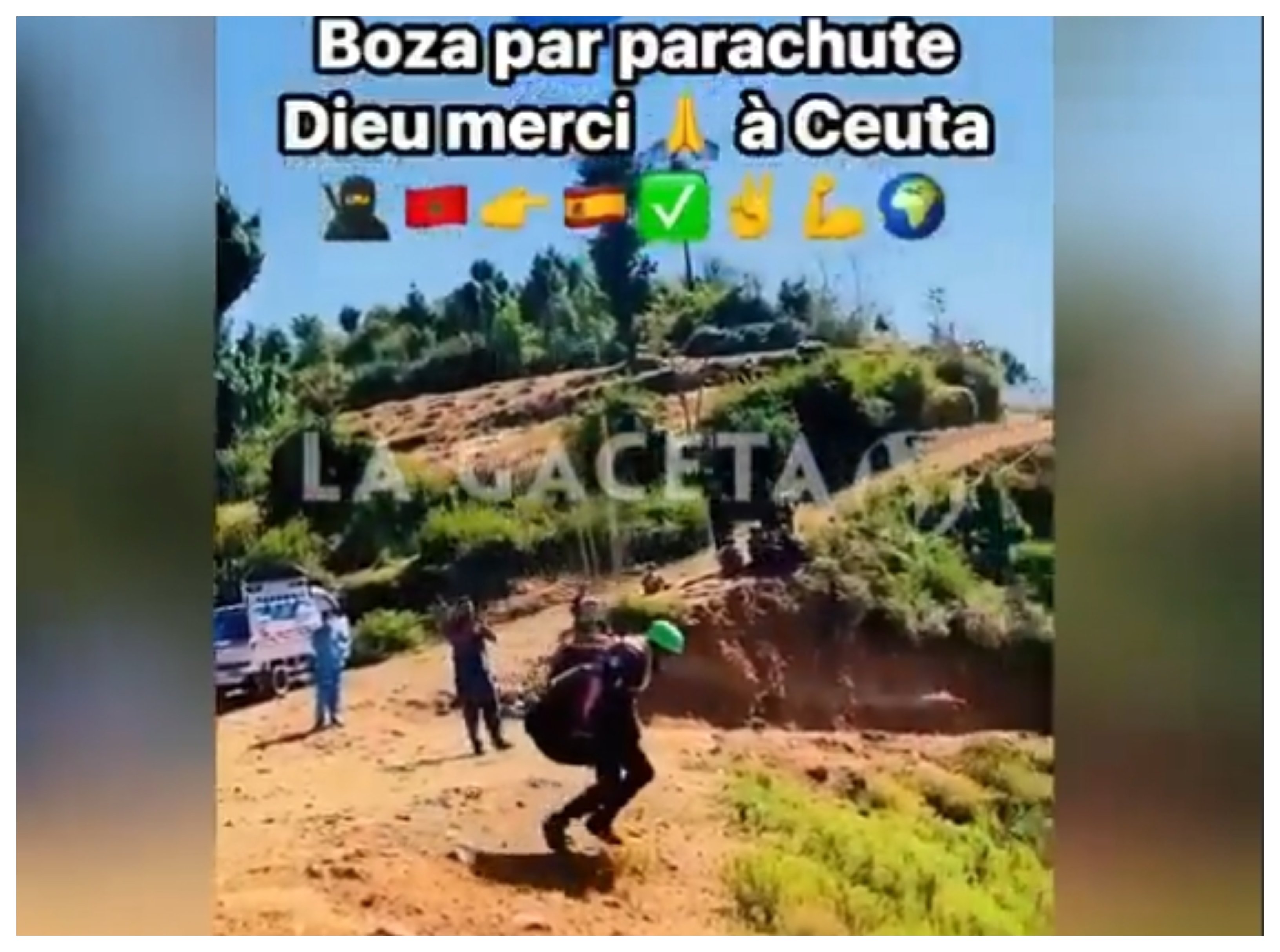 Traficantes marroquíes enseñan a subsaharianos a entrar en Ceuta... en parapente