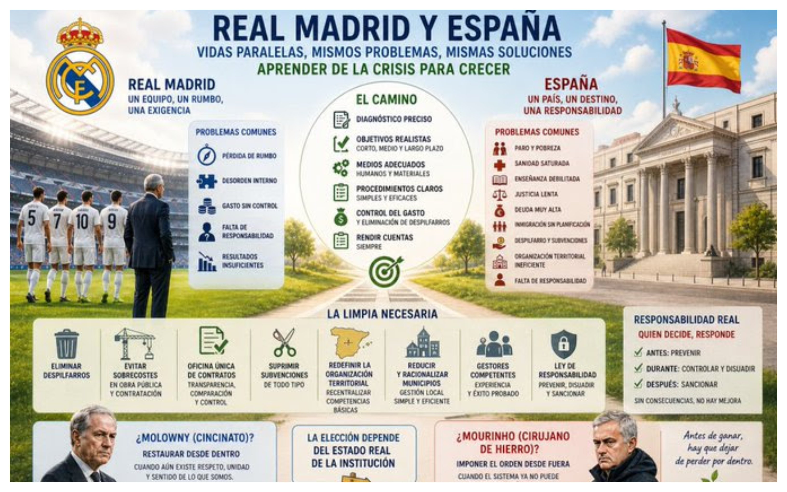 Real Madrid y España: vidas paralelas, Mourinho versus Molowny… he ahí el dilema