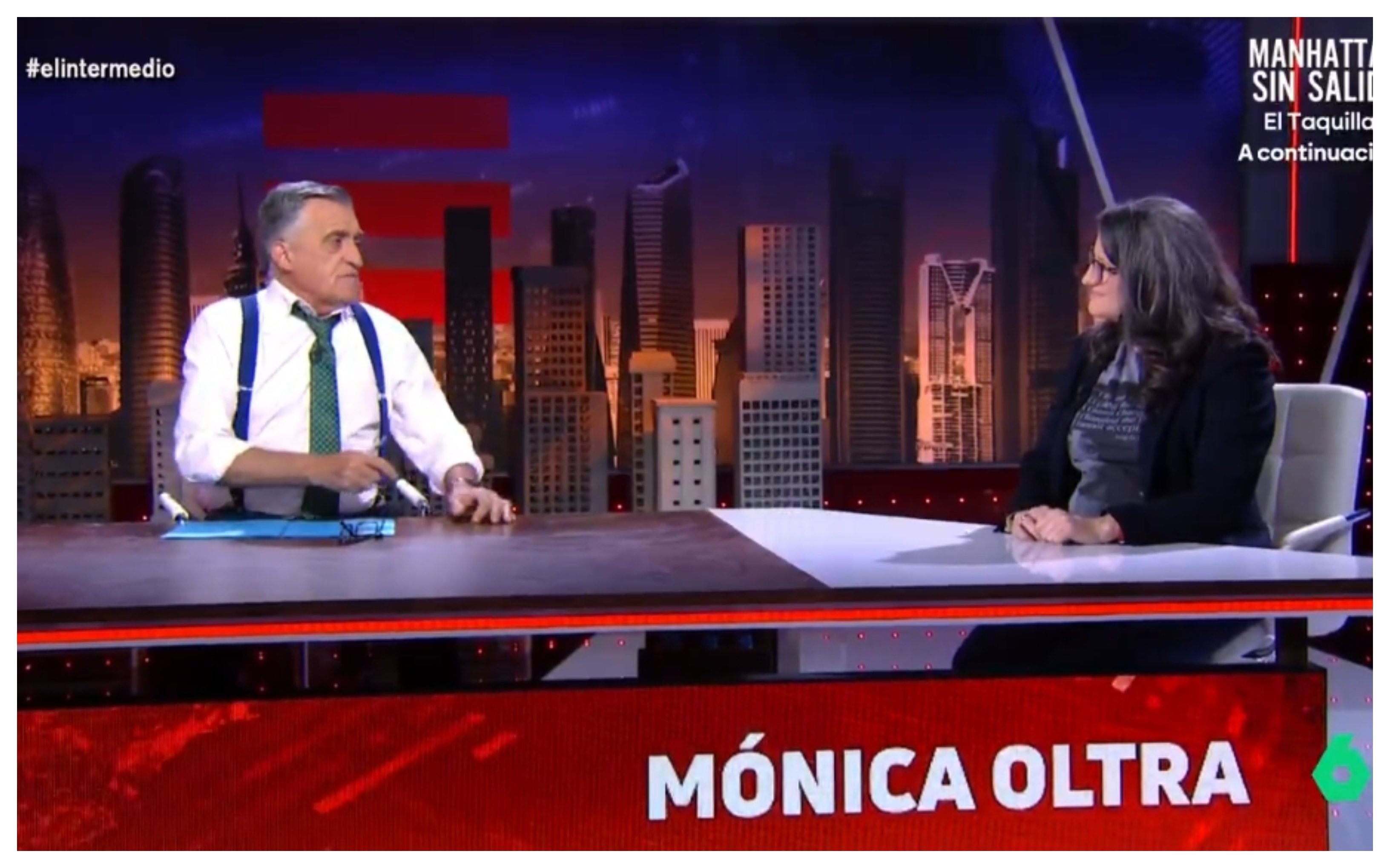 "No me veo en la vida si no es en una acción, luchando contra las injusticias": Mónica Oltra, en El Intermedio, del Gran Wyoming