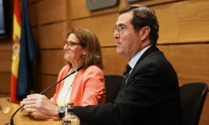 Teresa Ribera y Antonio Garamendi