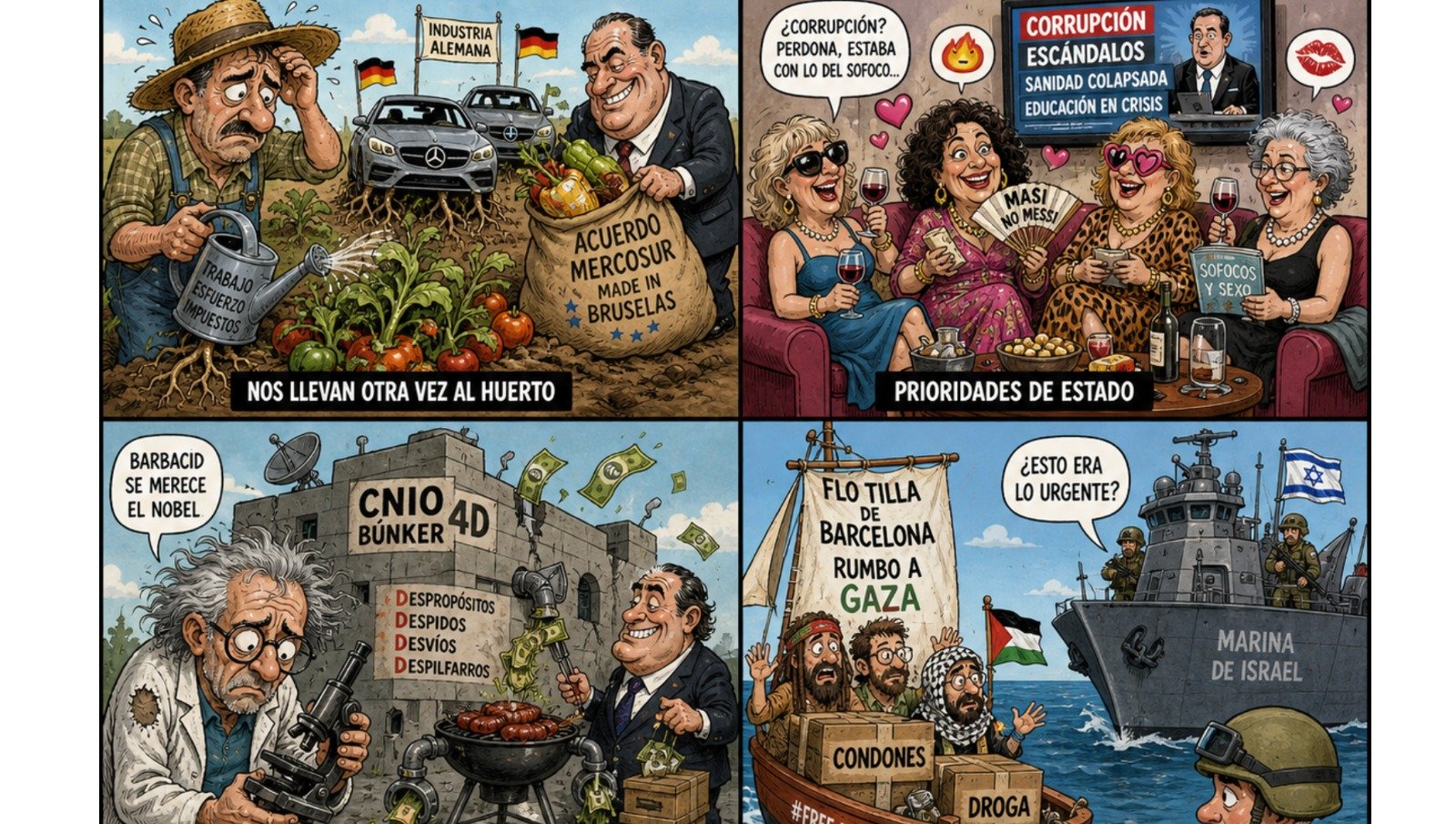 Como dice el filósofo de la risa Castrany, el humor es el oxígeno de nuestra decrépita democracia